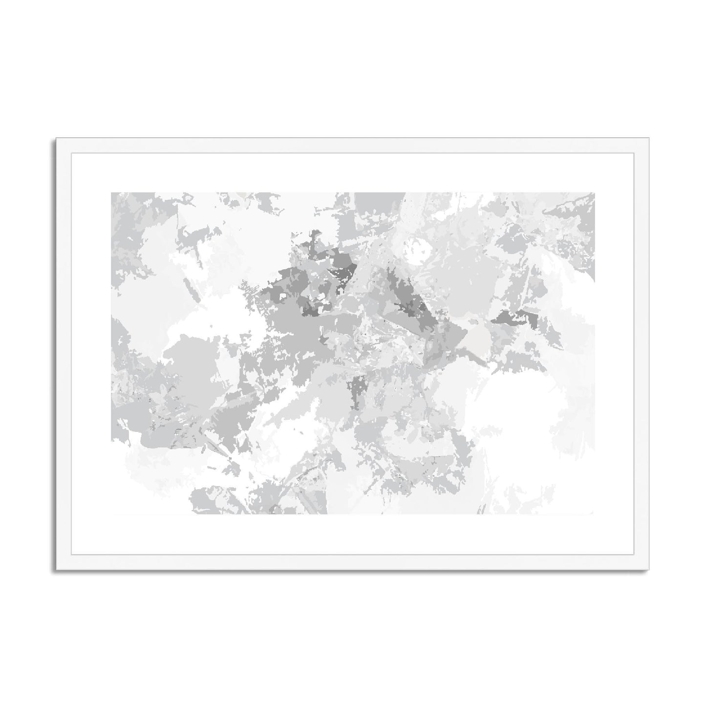 Framed Graphic Art Print, fph-1200-7698, 28"x20", White Frame