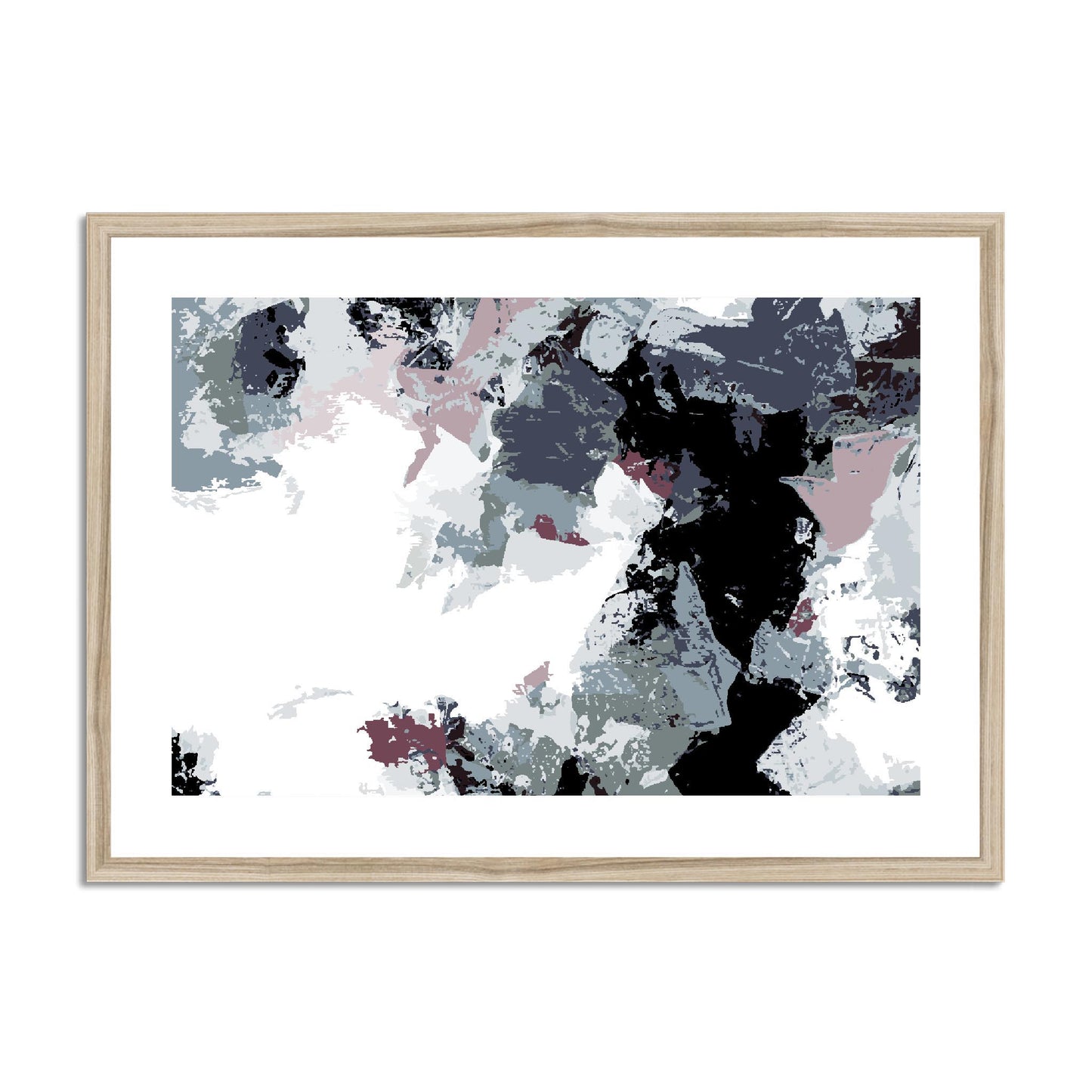 Framed Graphic Art Print, fph-1210-7692, 28"x20", Natural Frame