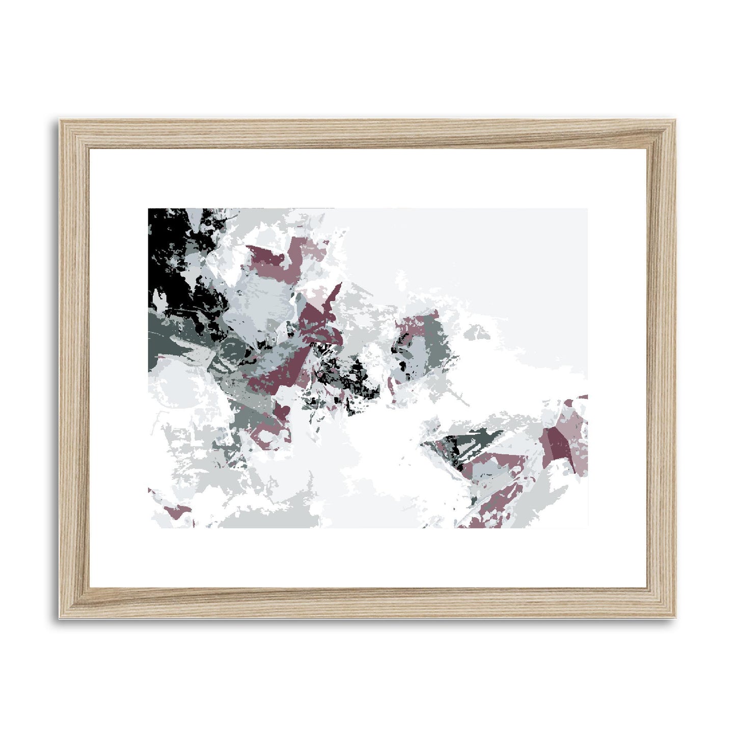 Framed Graphic Art Print, fph-1210-7694, 14"x11", Natural Frame