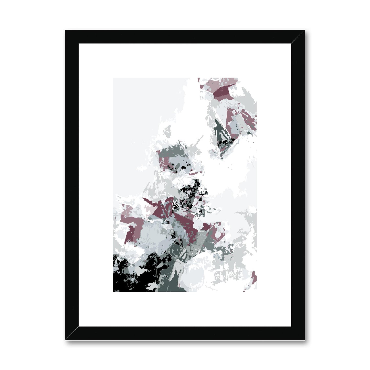 Framed Graphic Art Print, fpv-1210-7694, 12"x16", Black Frame