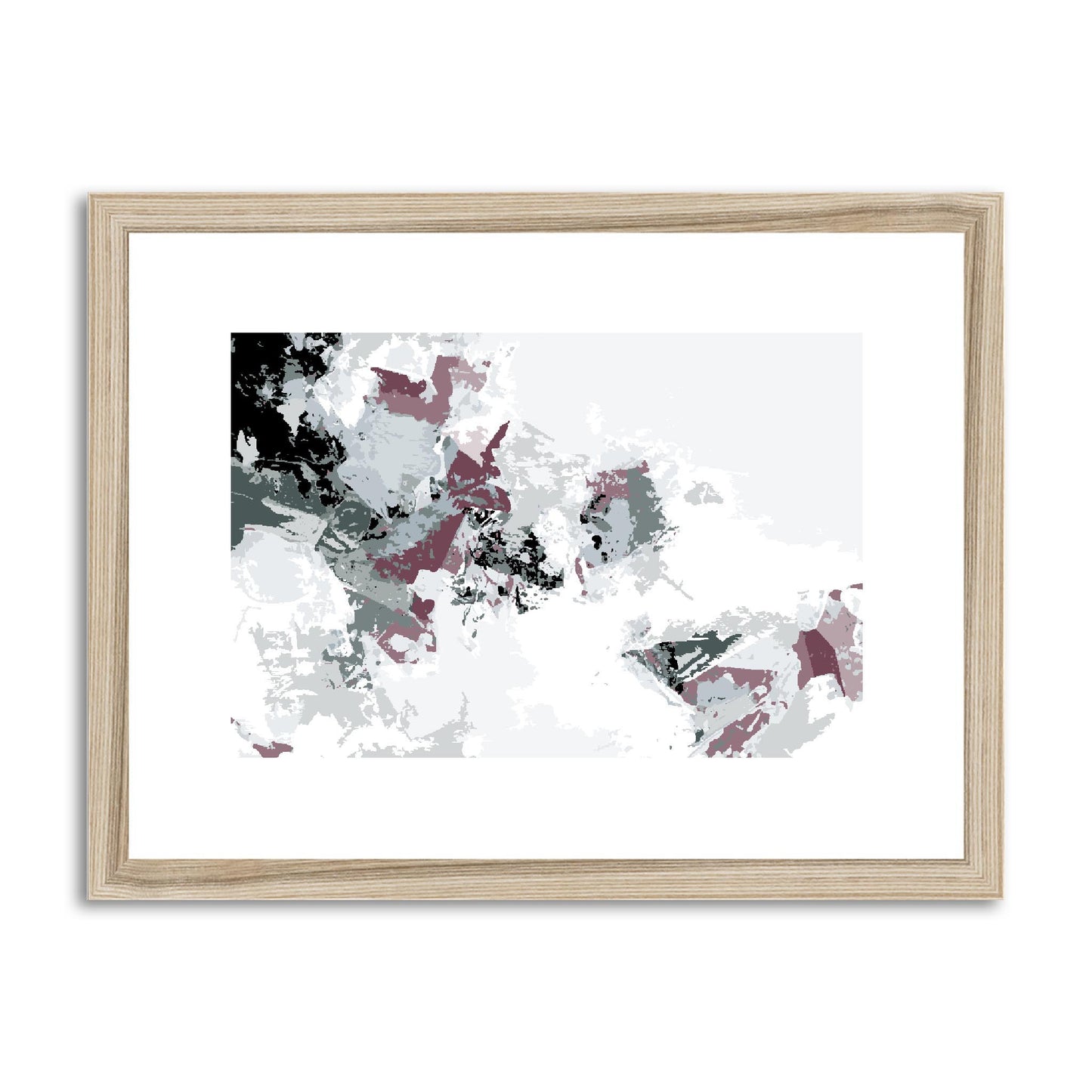 Framed Graphic Art Print, fph-1210-7694, 16"x12", Natural Frame