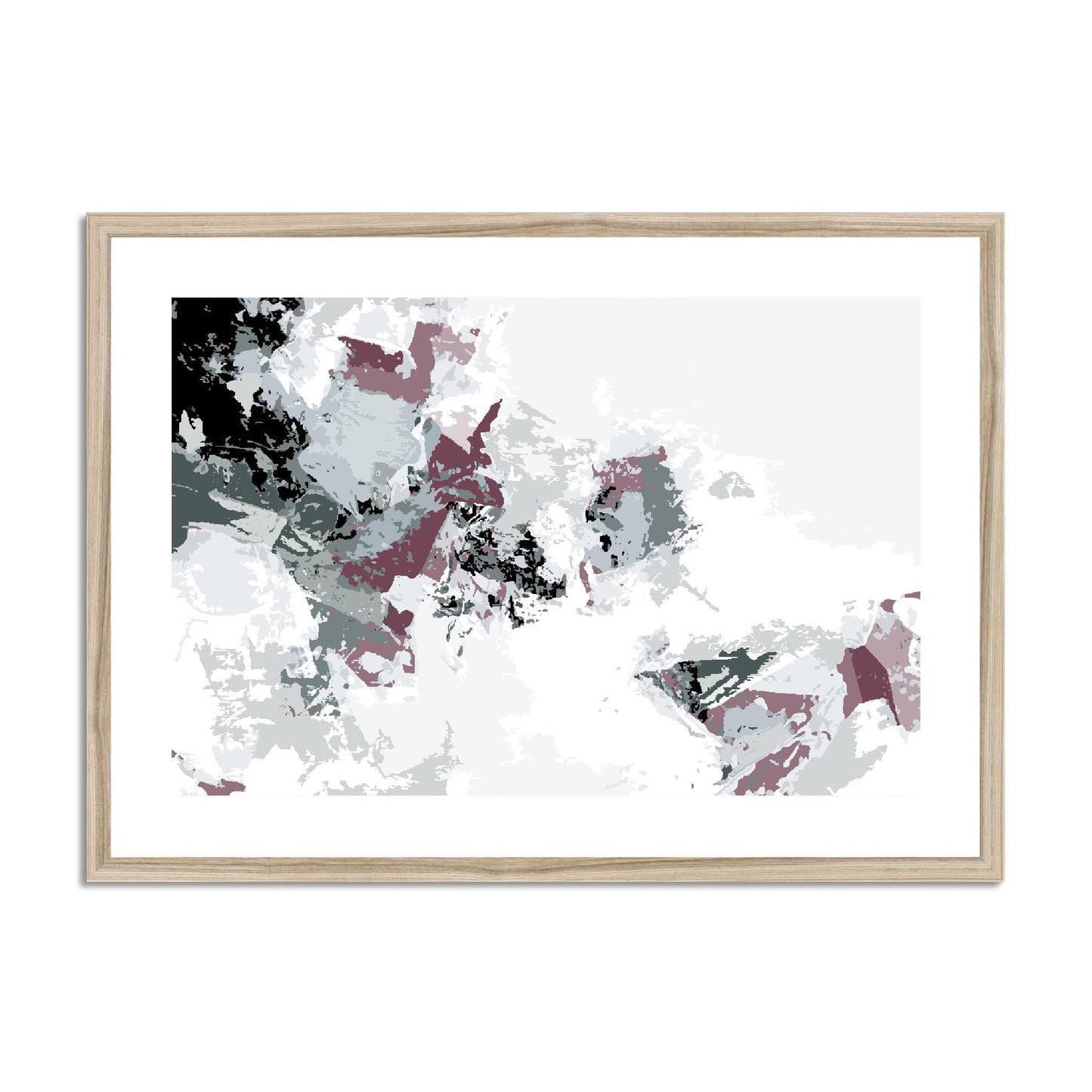 Framed Graphic Art Print, fph-1210-7694, 28"x20", Natural Frame