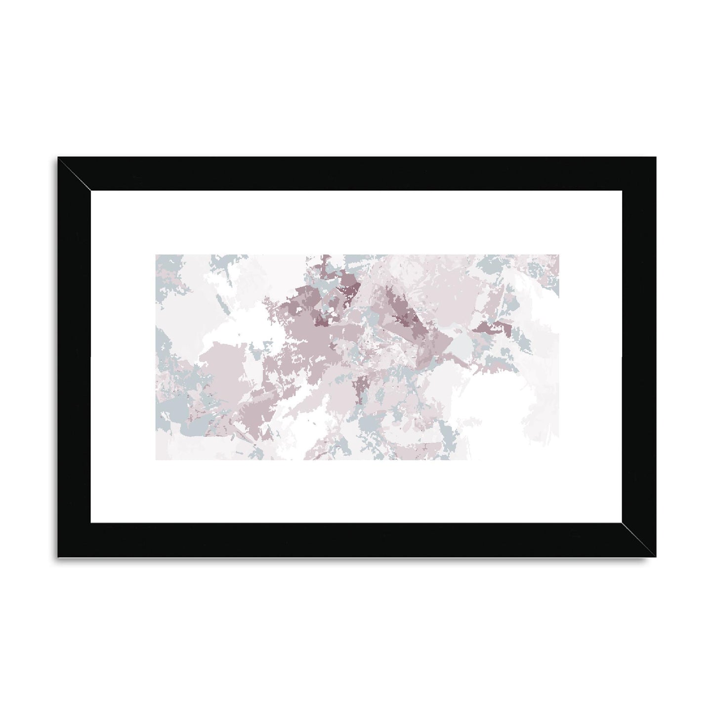 Framed Graphic Art Print, fph-1210-7698, 12"x8", Black Frame
