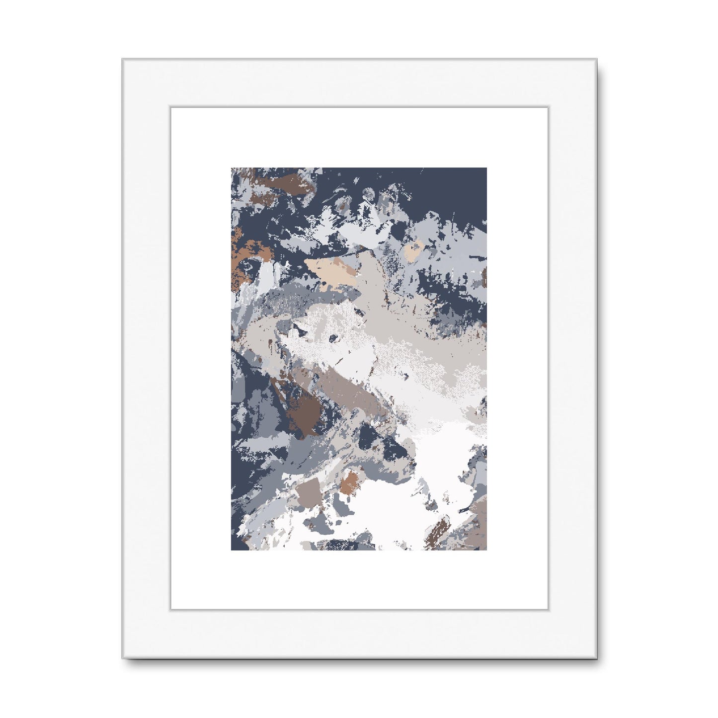Framed Graphic Art Print, fpv-1220-7689, 6"x8", White Frame