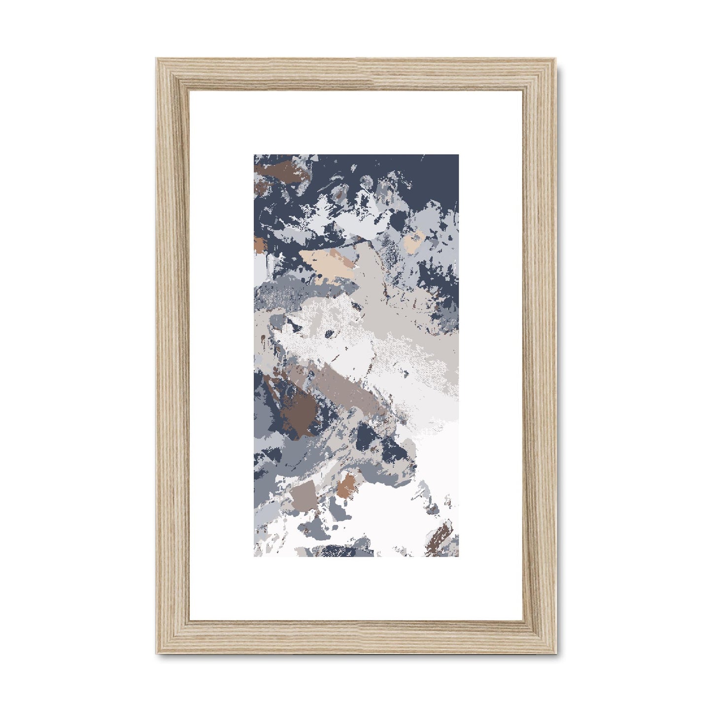 Framed Graphic Art Print, fpv-1220-7689, 8"x12", Natural Frame