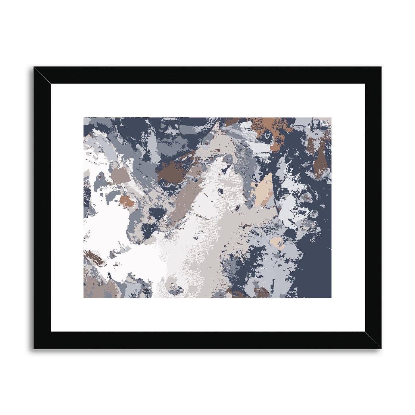 Framed Graphic Art Print, fph-1220-7689, 14"x11", Black Frame