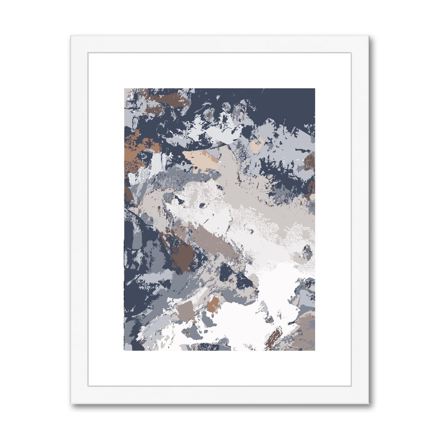 Framed Graphic Art Print, fpv-1220-7689, 11"x14", White Frame