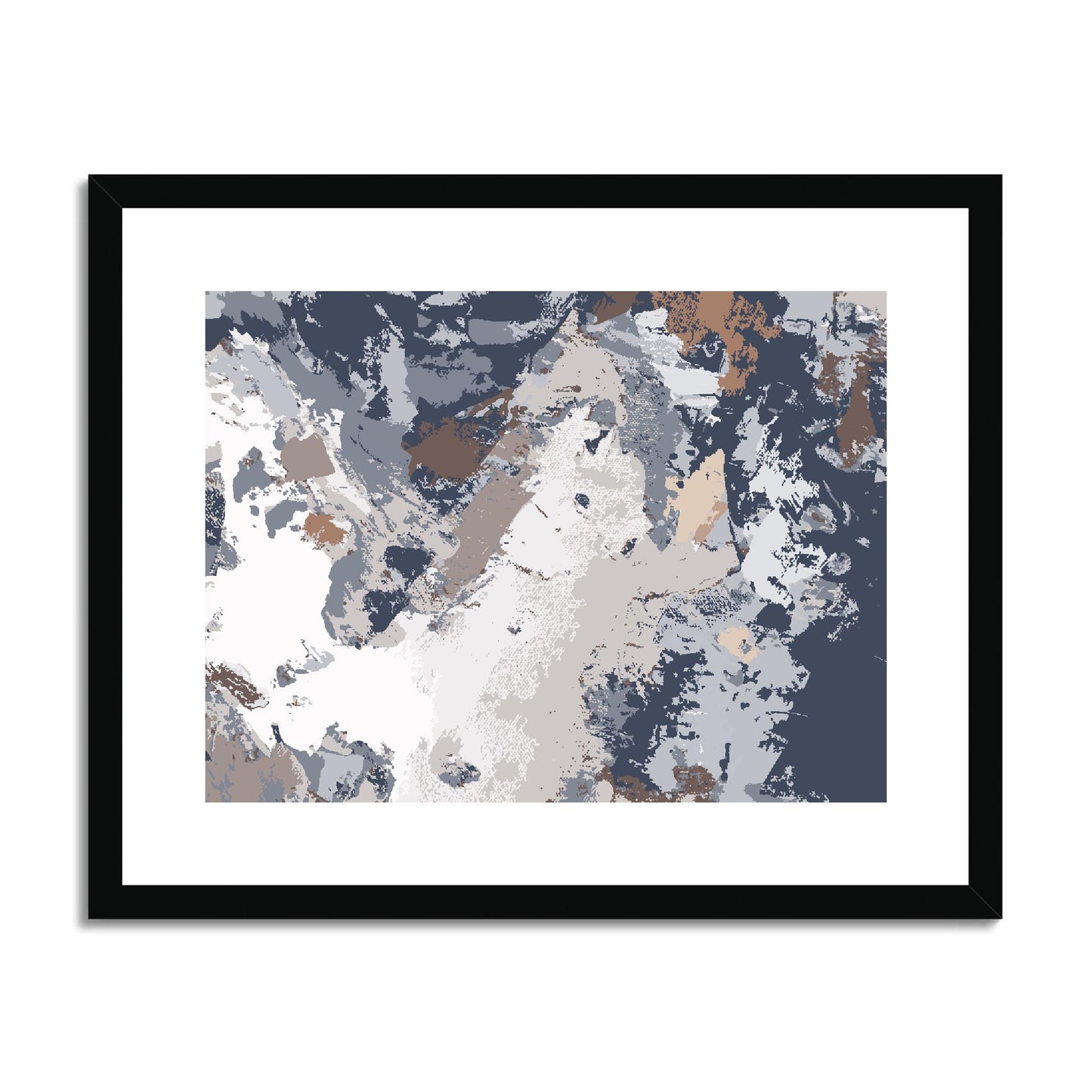 Framed Graphic Art Print, fph-1220-7689, 20"x16", Black Frame