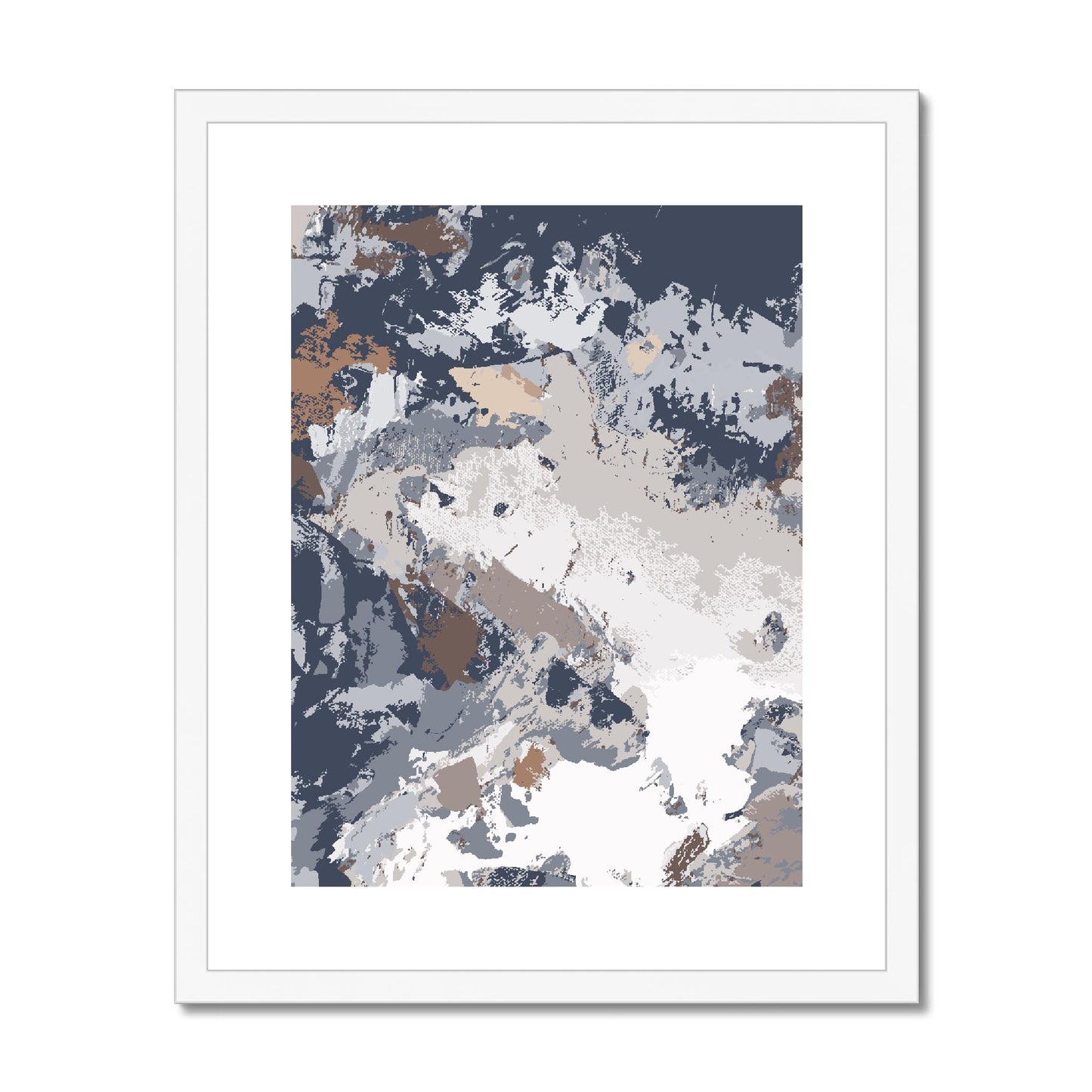 Framed Graphic Art Print, fpv-1220-7689, 16"x20", White Frame