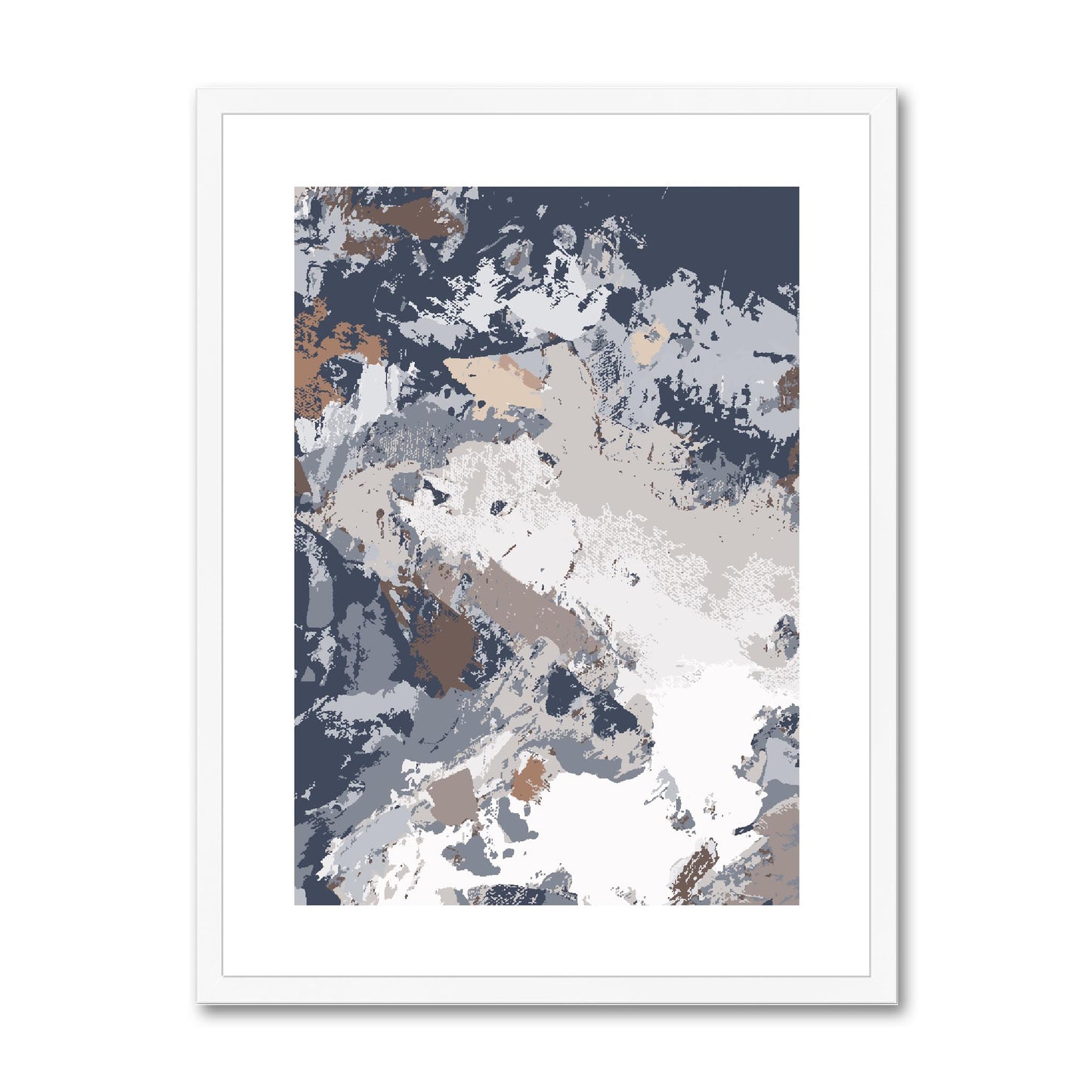 Framed Graphic Art Print, fpv-1220-7689, 18"x24", White Frame