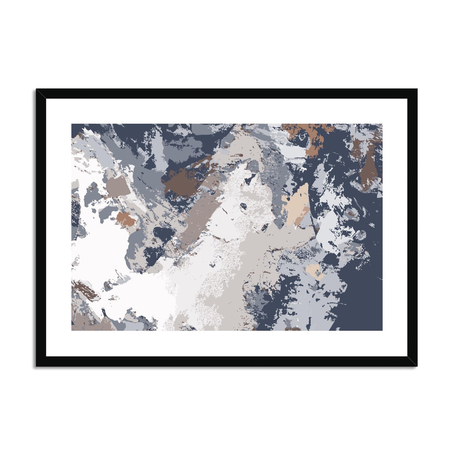 Framed Graphic Art Print, fph-1220-7689, 28"x20", Black Frame
