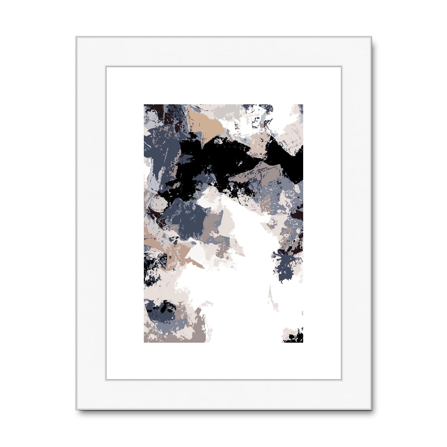 Framed Graphic Art Print, fpv-1220-7692, 6"x8", White Frame