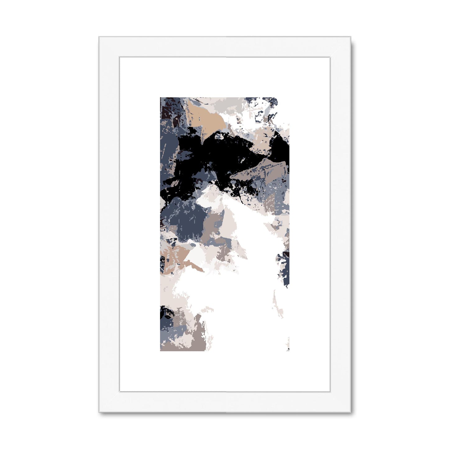 Framed Graphic Art Print, fpv-1220-7692, 8"x12", White Frame