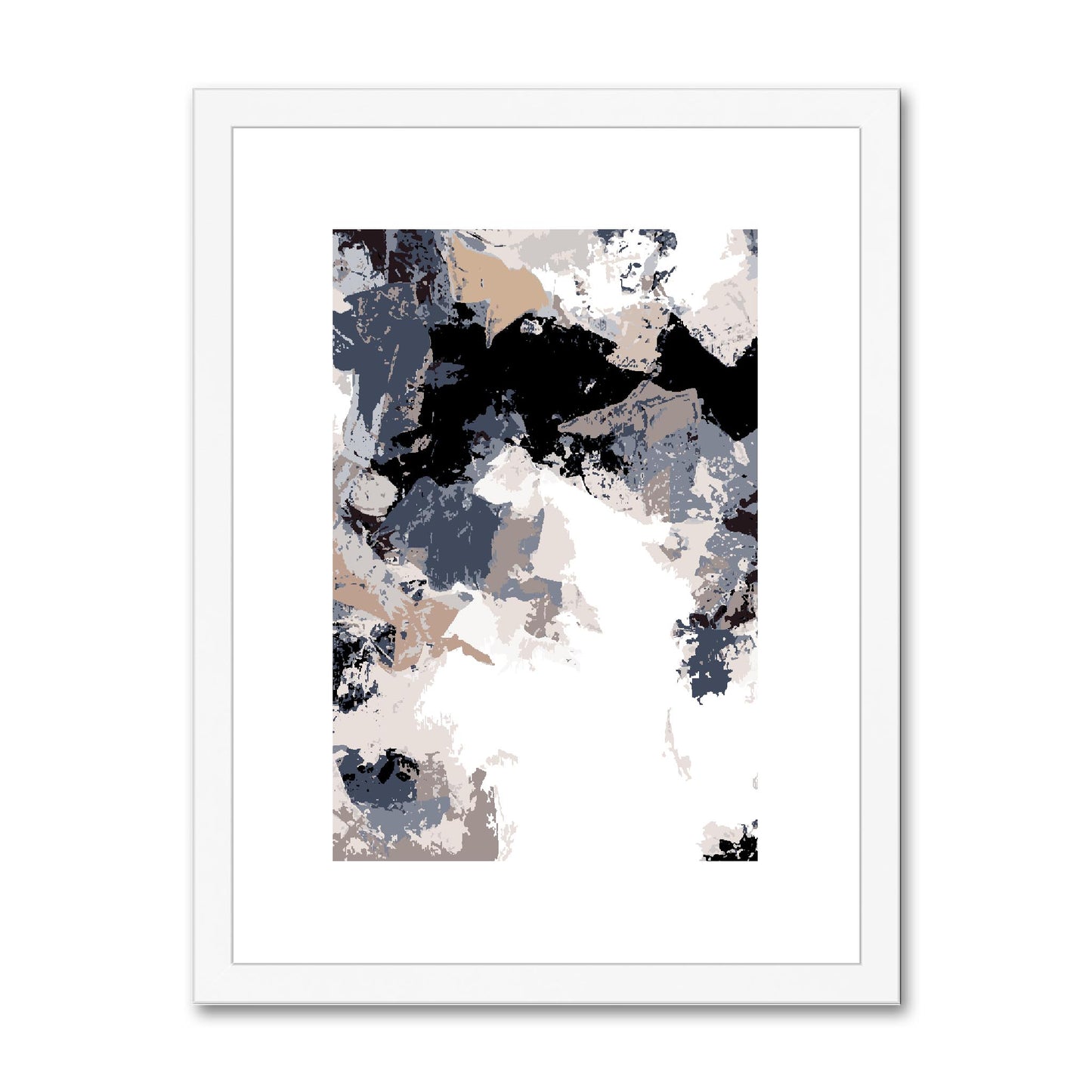 Framed Graphic Art Print, fpv-1220-7692, 12"x16", White Frame
