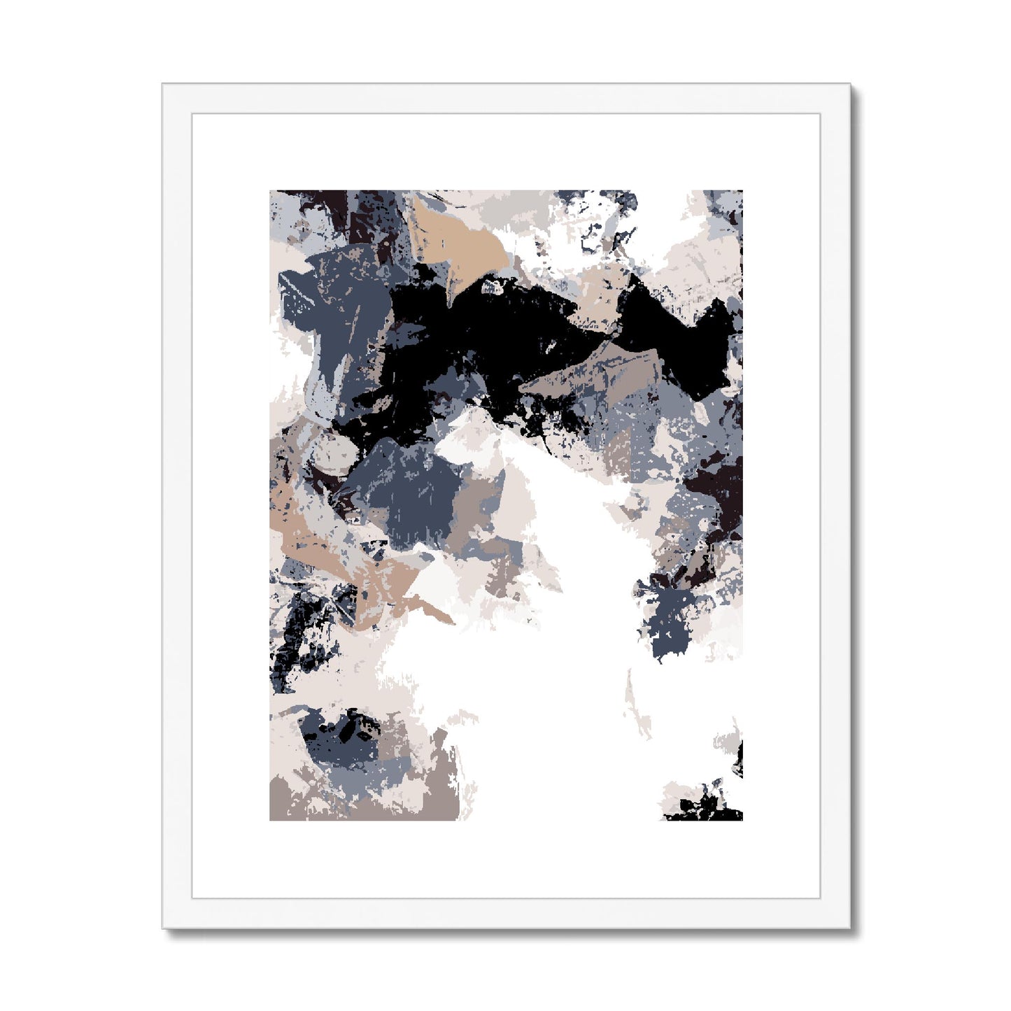 Framed Graphic Art Print, fpv-1220-7692, 16"x20", White Frame
