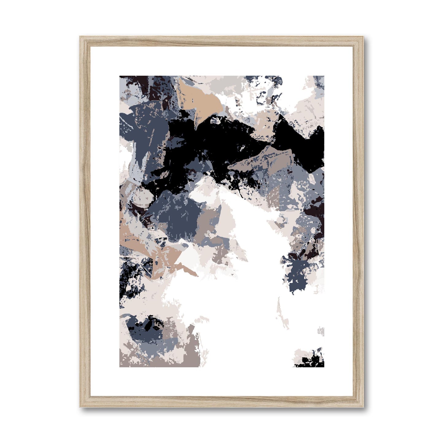 Framed Graphic Art Print, fpv-1220-7692, 18"x24", Natural Frame