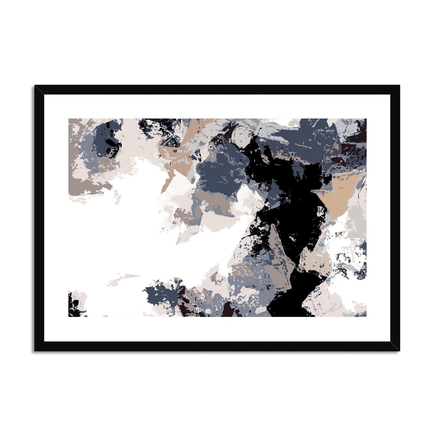 Framed Graphic Art Print, fph-1220-7692, 28"x20", Black Frame