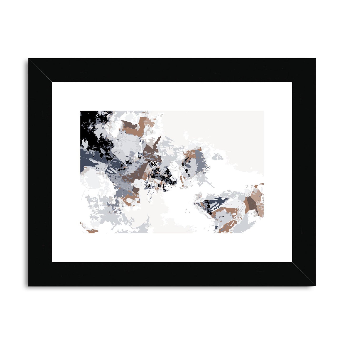 Framed Graphic Art Print, fph-1220-7694, 8"x6", Black Frame