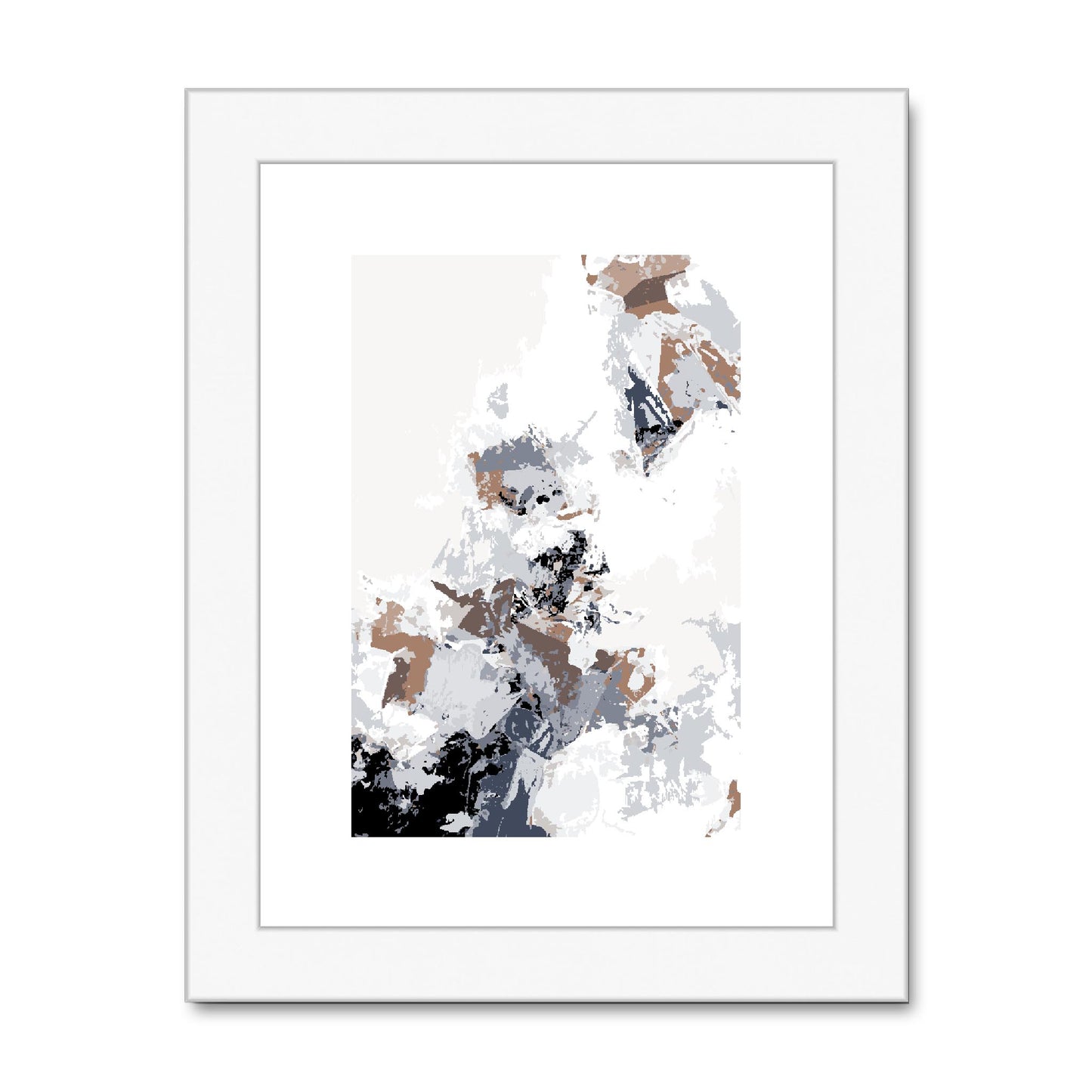 Framed Graphic Art Print, fpv-1220-7694, 6"x8", White Frame