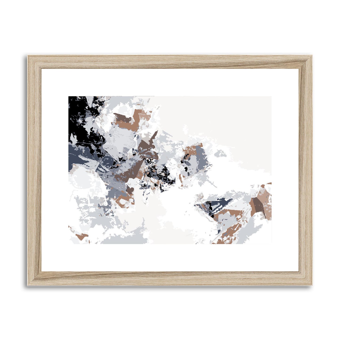 Framed Graphic Art Print, fph-1220-7694, 14"x11", Natural Frame
