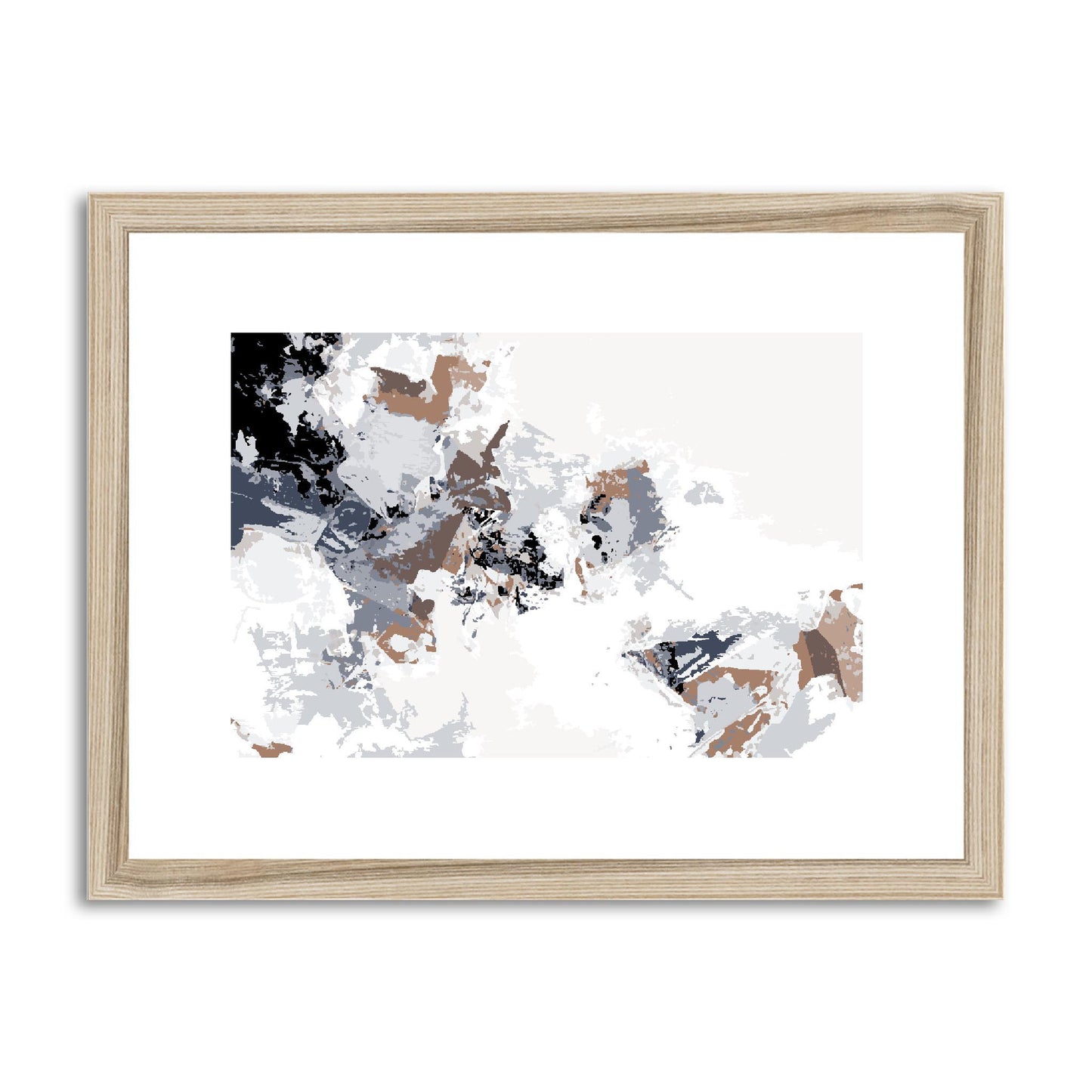 Framed Graphic Art Print, fph-1220-7694, 16"x12", Natural Frame