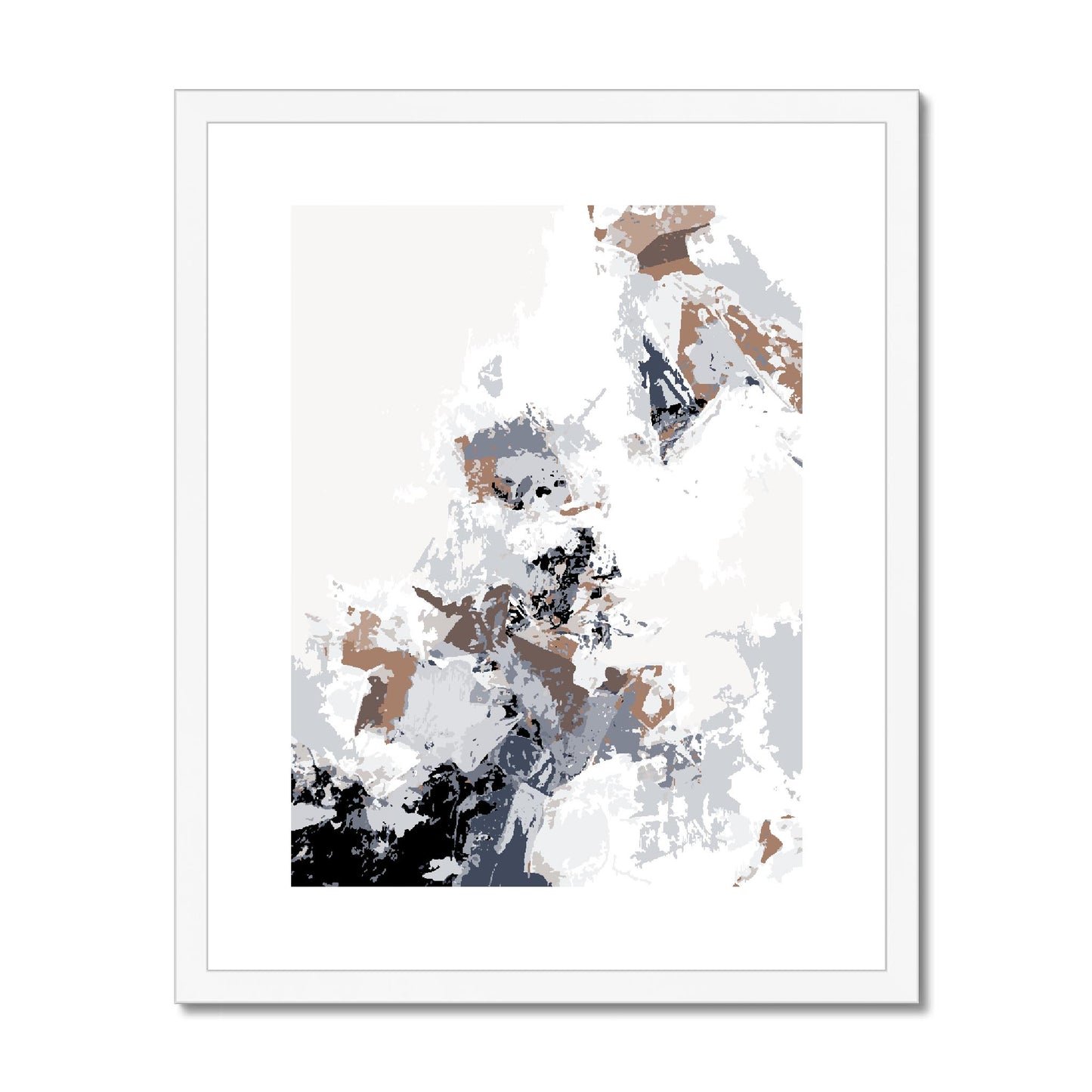 Framed Graphic Art Print, fpv-1220-7694, 16"x20", White Frame