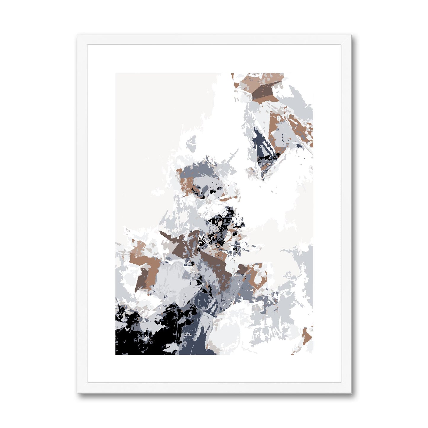 Framed Graphic Art Print, fpv-1220-7694, 18"x24", White Frame