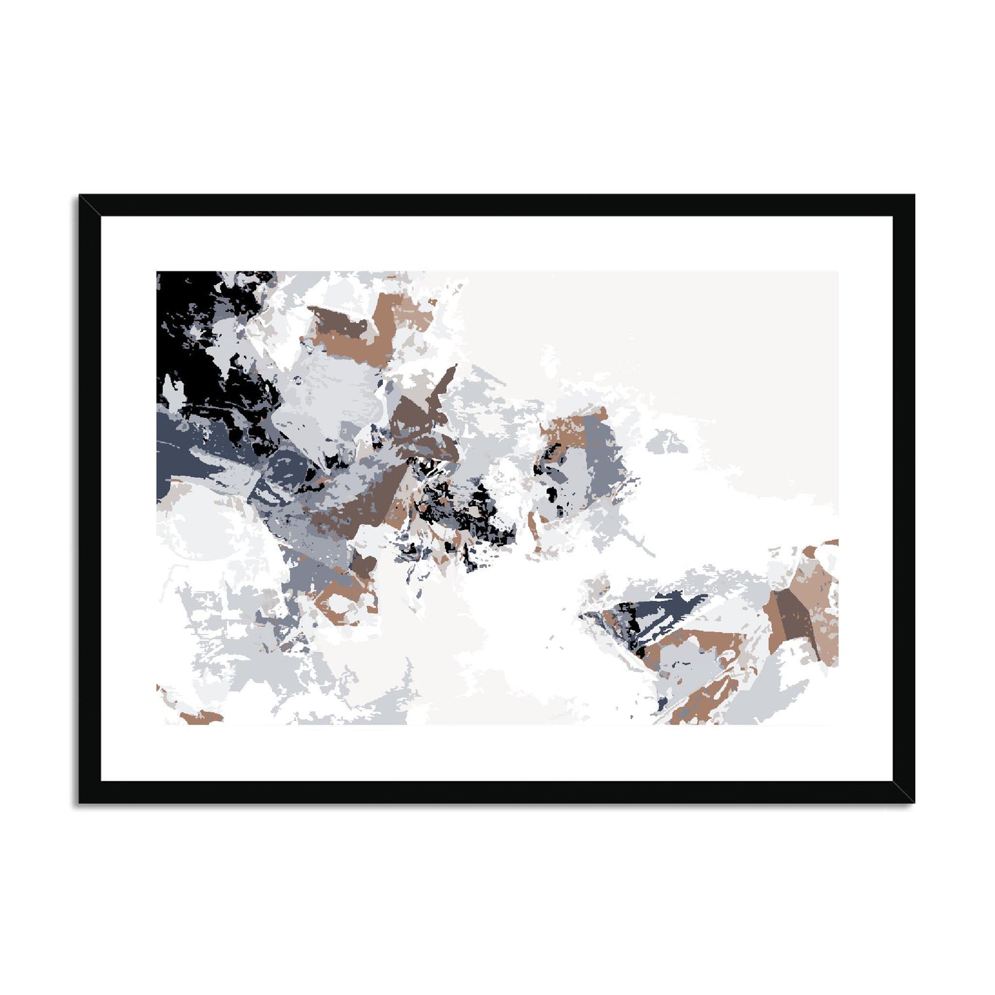 Framed Graphic Art Print, fph-1220-7694, 28"x20", Black Frame