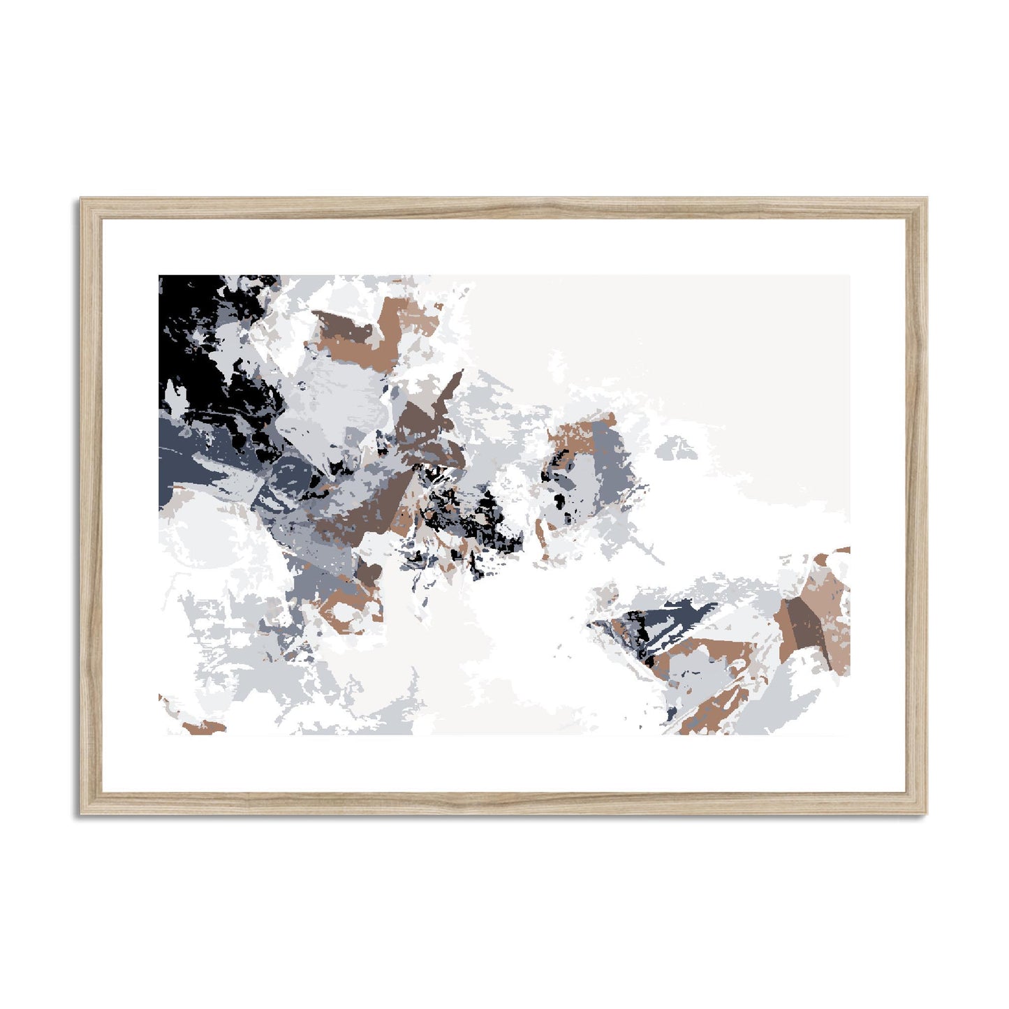 Framed Graphic Art Print, fph-1220-7694, 28"x20", Natural Frame