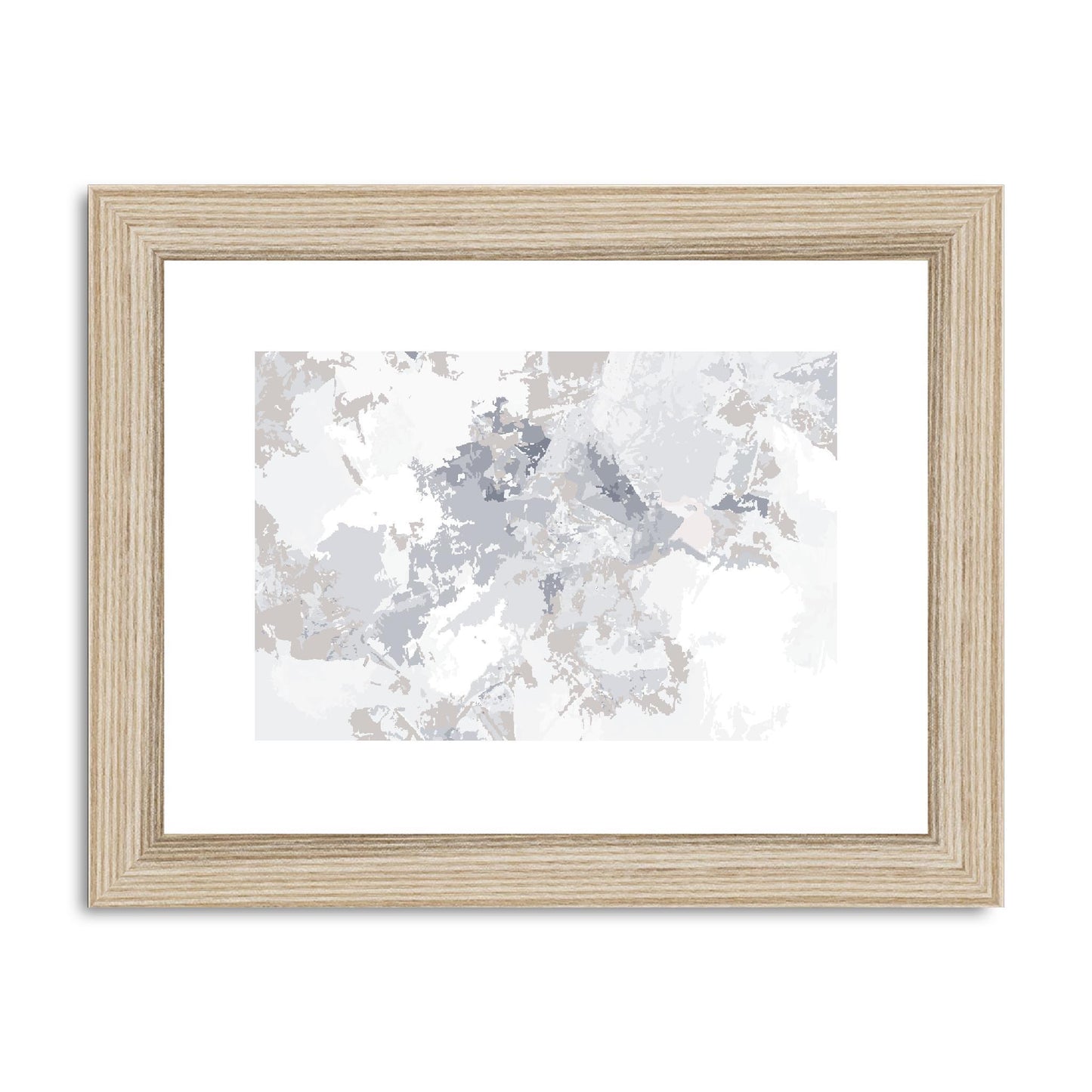 Framed Graphic Art Print, fph-1220-7698, 8"x6", Natural Frame
