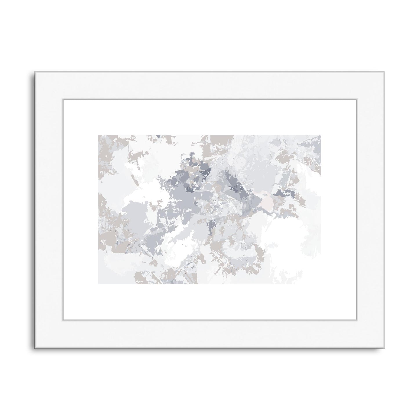Framed Graphic Art Print, fph-1220-7698, 8"x6", White Frame