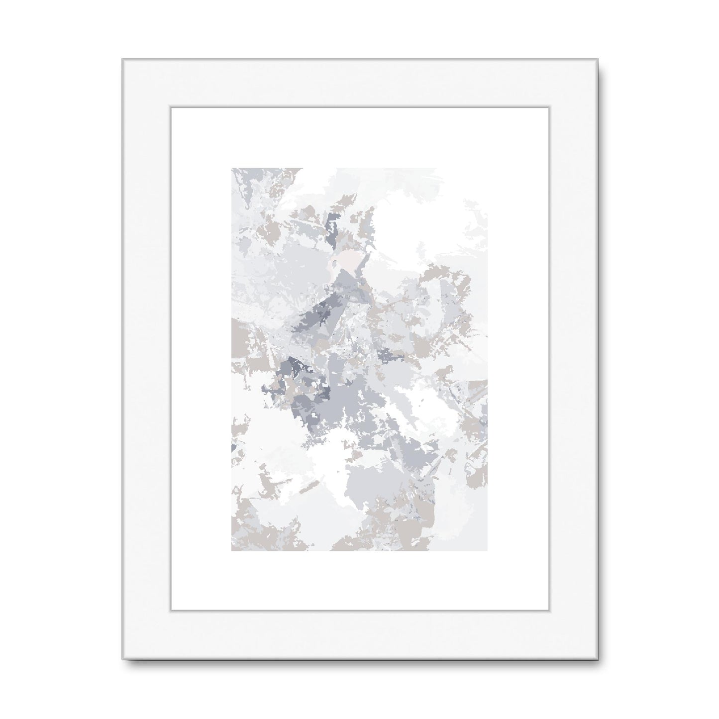 Framed Graphic Art Print, fpv-1220-7698, 6"x8", White Frame