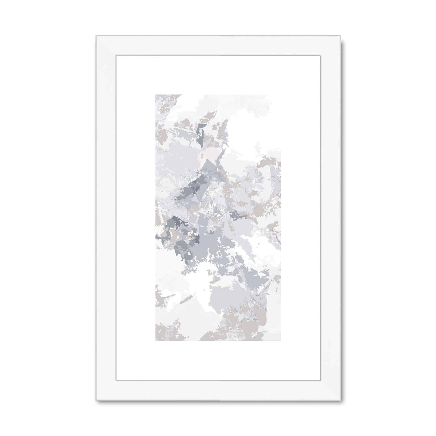 Framed Graphic Art Print, fpv-1220-7698, 8"x12", White Frame