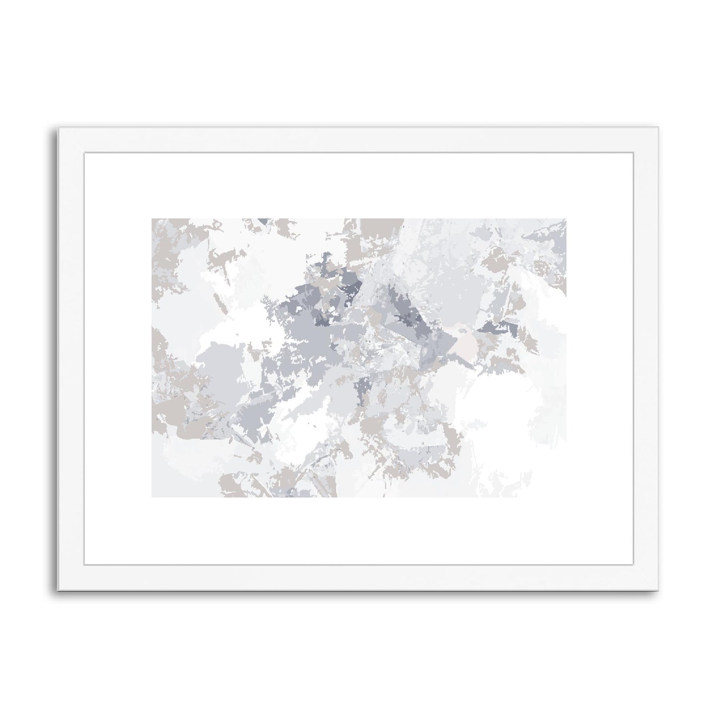 Framed Graphic Art Print, fph-1220-7698, 16"x12", White Frame