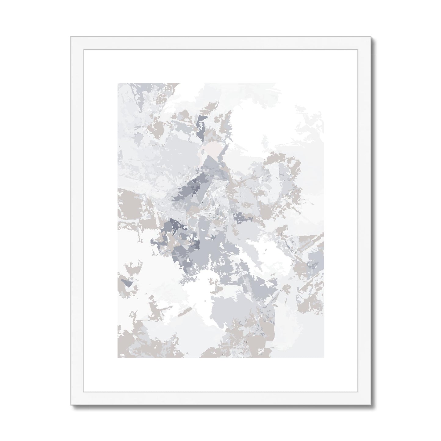 Framed Graphic Art Print, fpv-1220-7698, 16"x20", White Frame