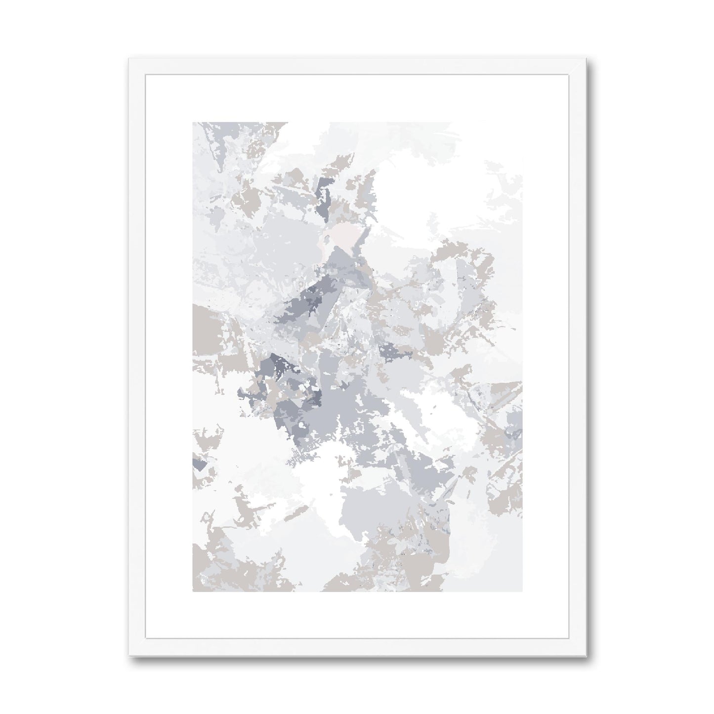 Framed Graphic Art Print, fpv-1220-7698, 18"x24", White Frame