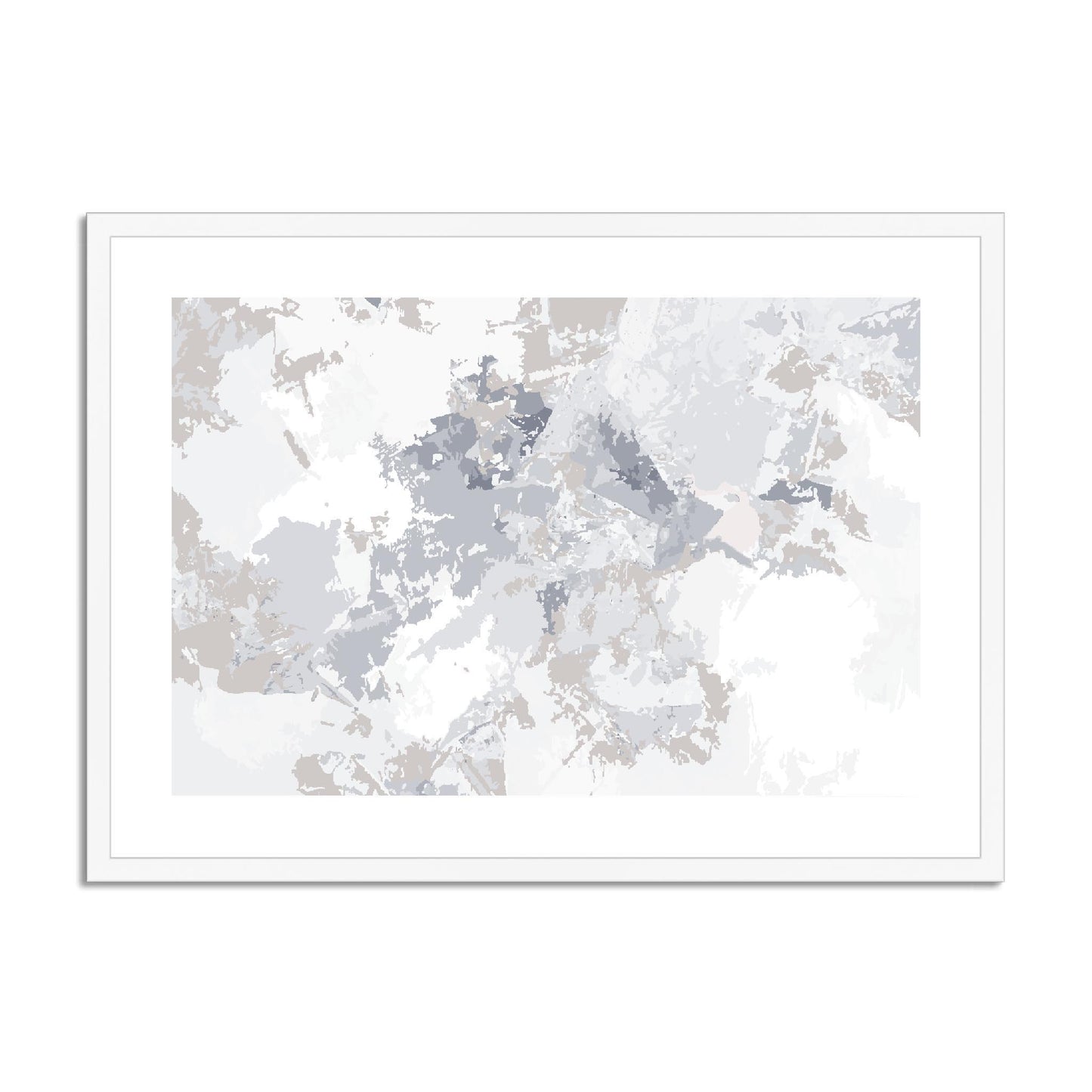 Framed Graphic Art Print, fph-1220-7698, 28"x20", White Frame