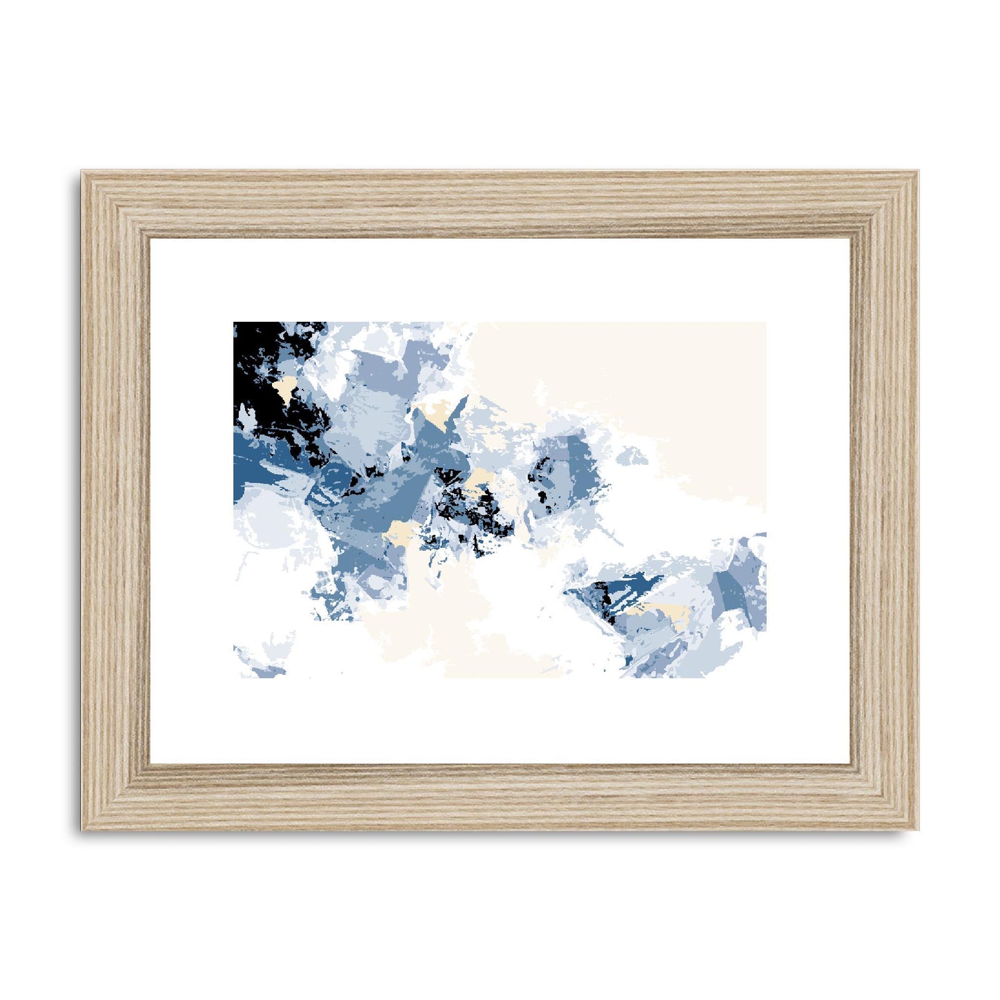 Framed Graphic Art Print, fph-1230-7694, 8"x6", Natural Frame