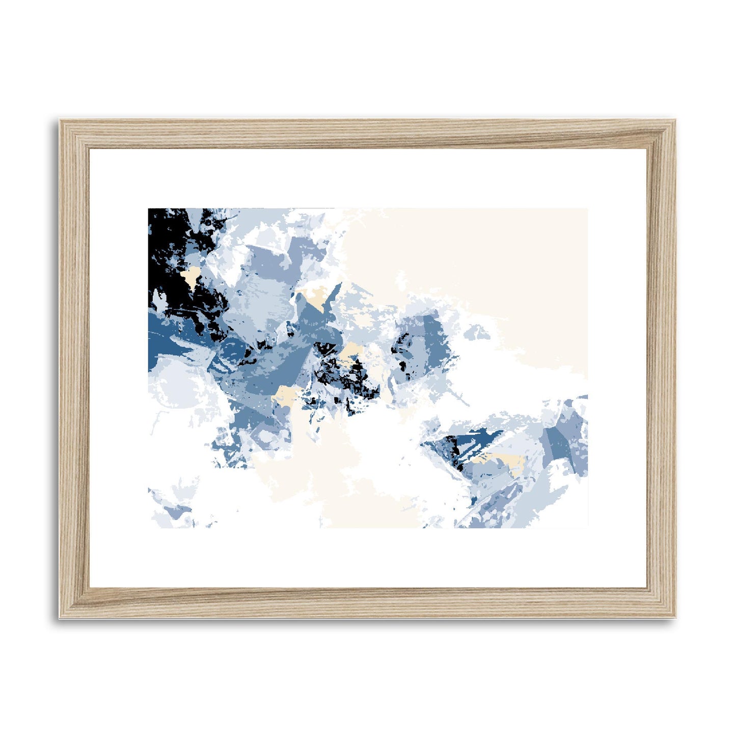 Framed Graphic Art Print, fph-1230-7694, 14"x11", Natural Frame
