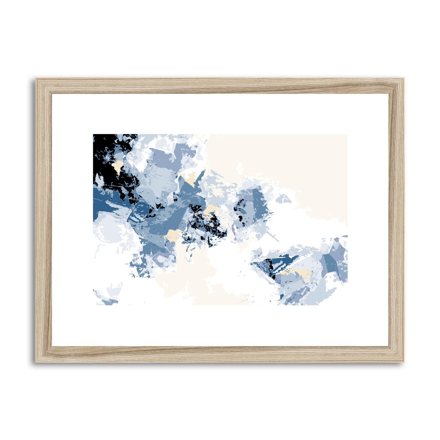 Framed Graphic Art Print, fph-1230-7694, 16"x12", Natural Frame