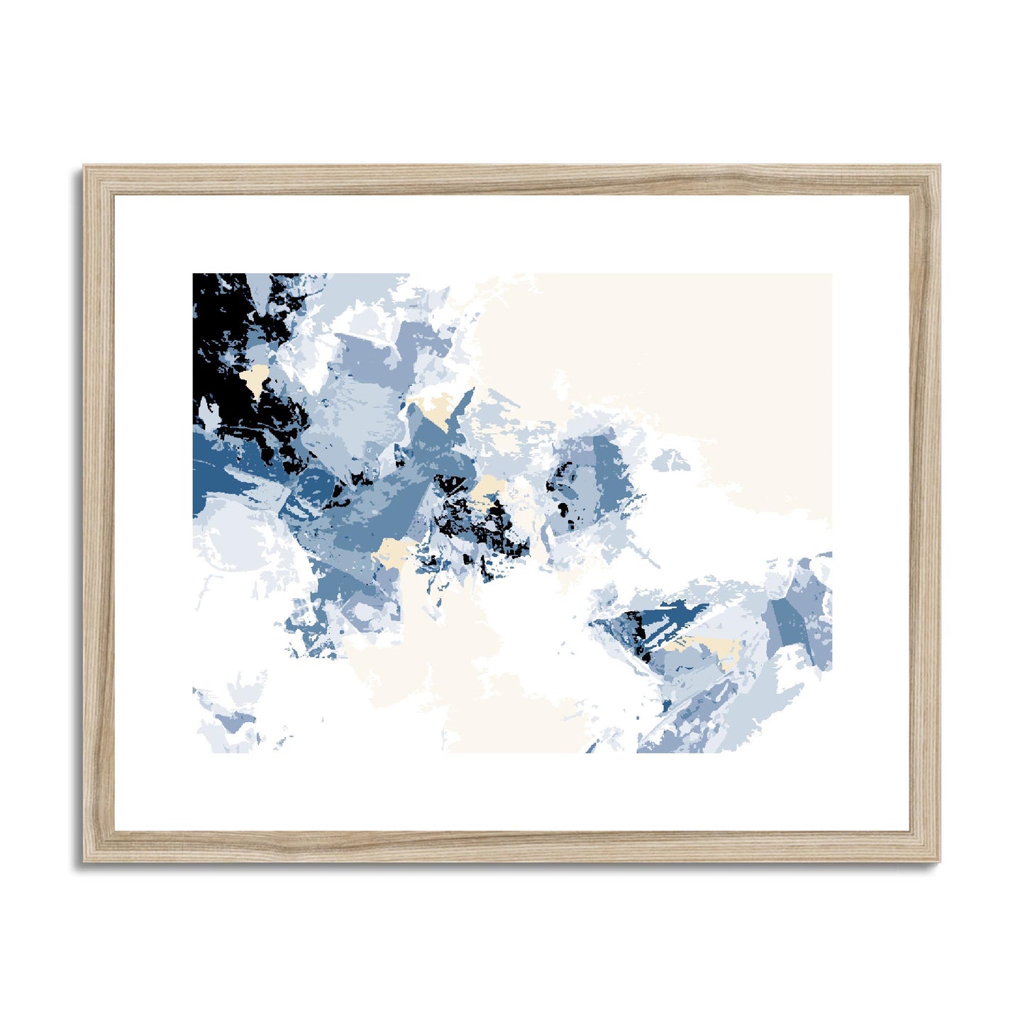 Framed Graphic Art Print, fph-1230-7694, 20"x16", Natural Frame