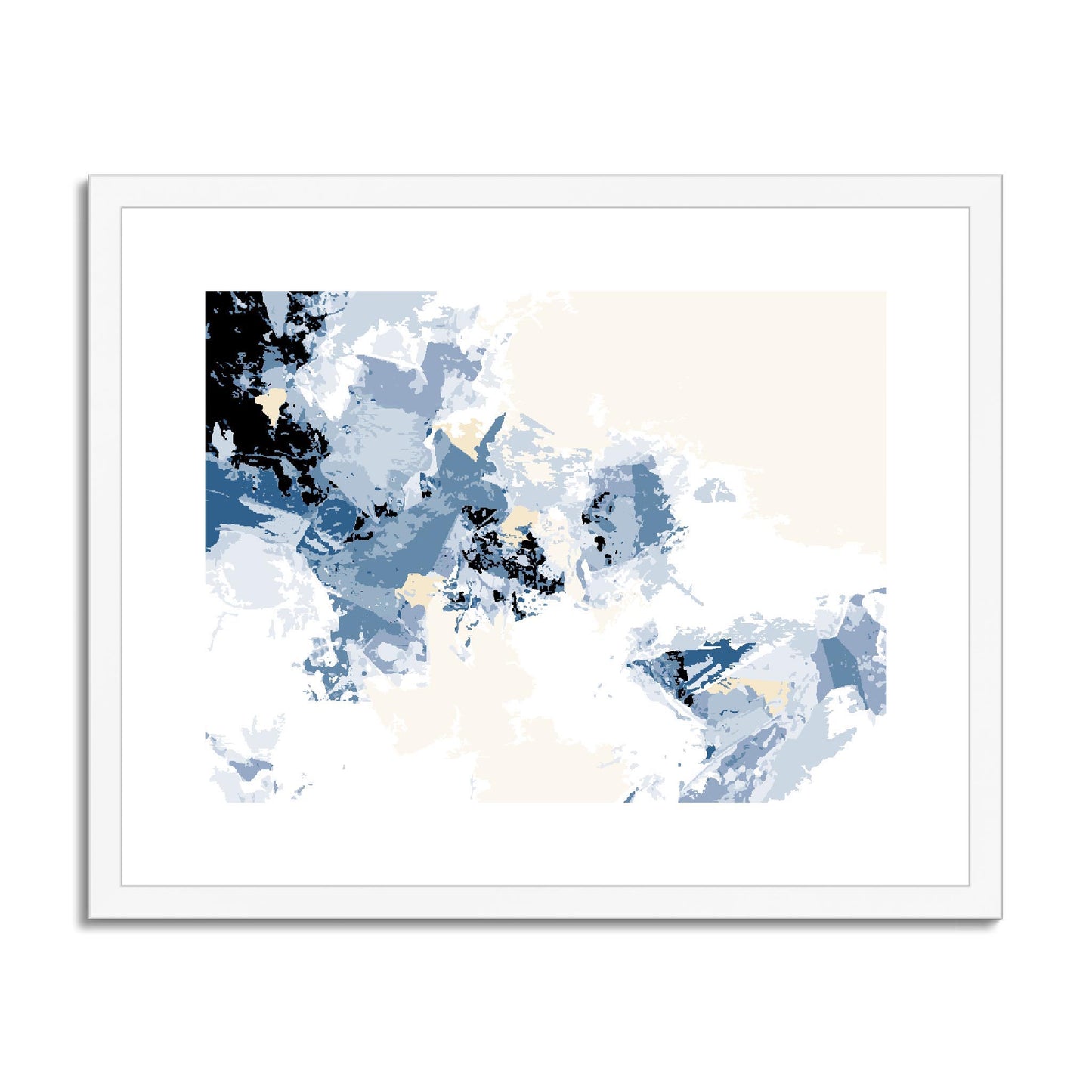 Framed Graphic Art Print, fph-1230-7694, 20"x16", White Frame