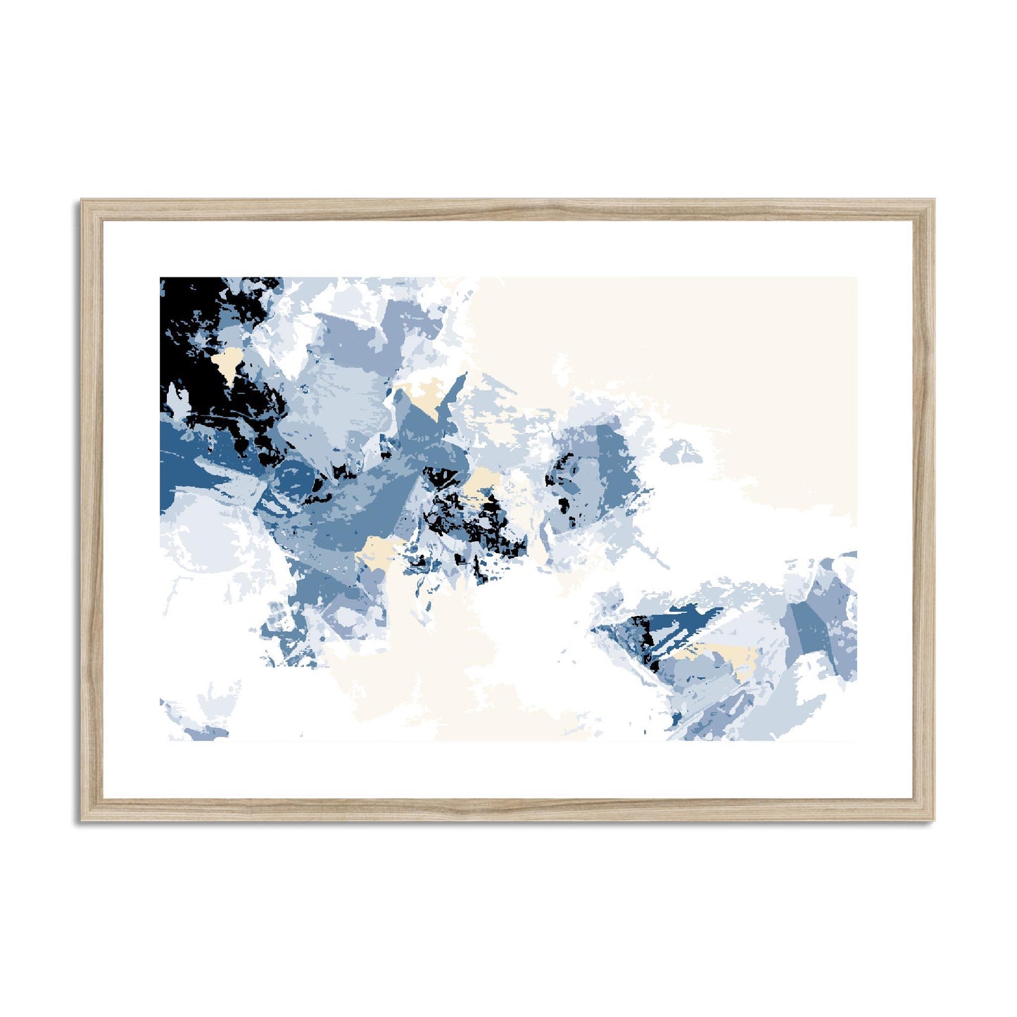 Framed Graphic Art Print, fph-1230-7694, 28"x20", Natural Frame