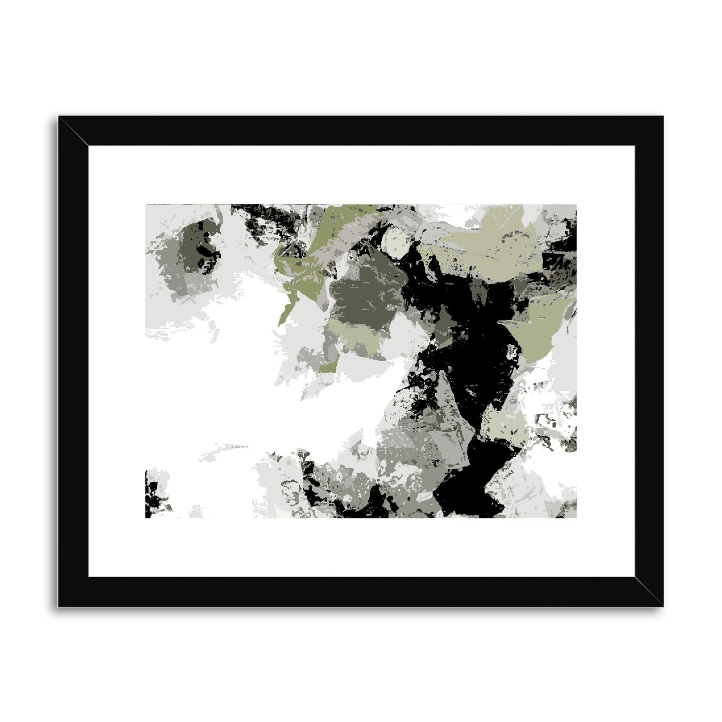 Framed Graphic Art Print, fph-1240-7692, 14"x11", Black Frame