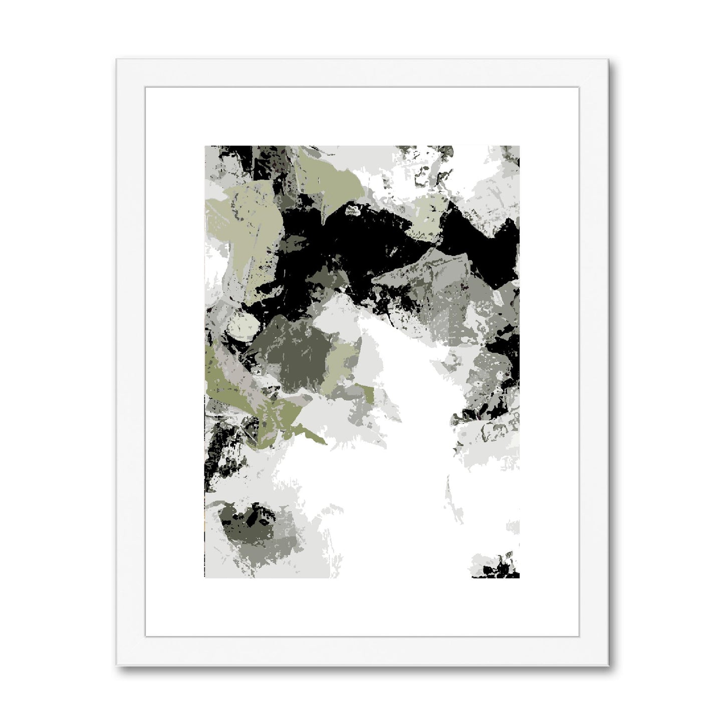 Framed Graphic Art Print, fpv-1240-7692, 11"x14", White Frame