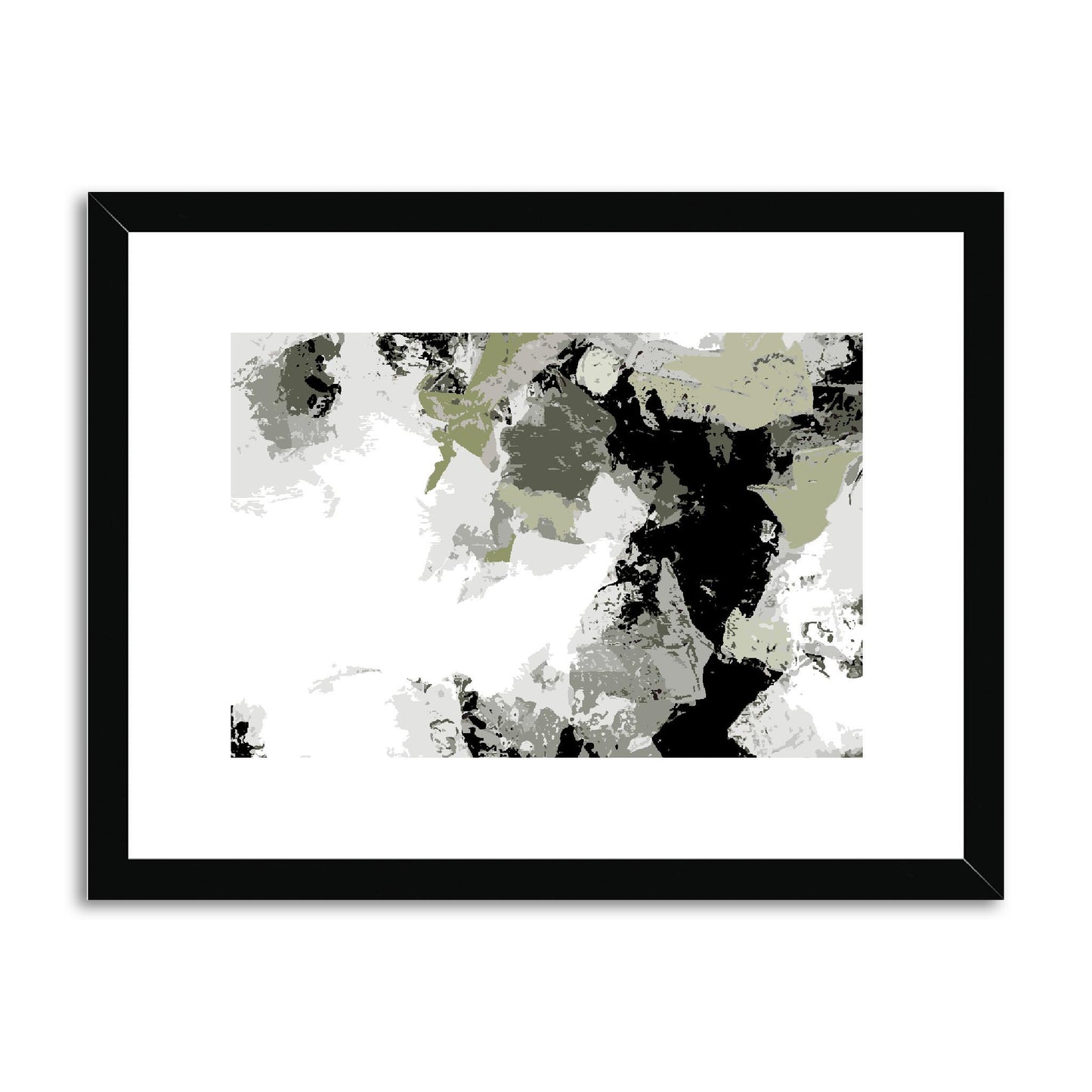 Framed Graphic Art Print, fph-1240-7692, 16"x12", Black Frame