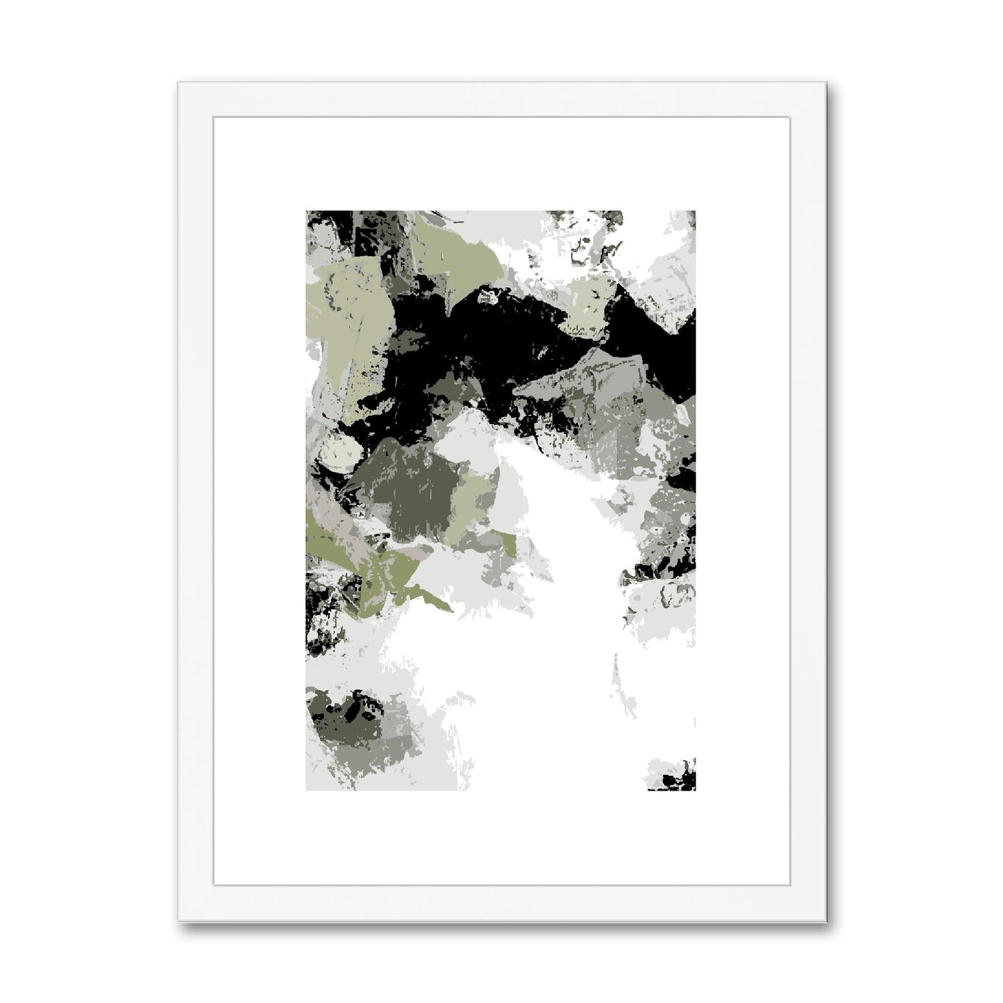 Framed Graphic Art Print, fpv-1240-7692, 12"x16", White Frame