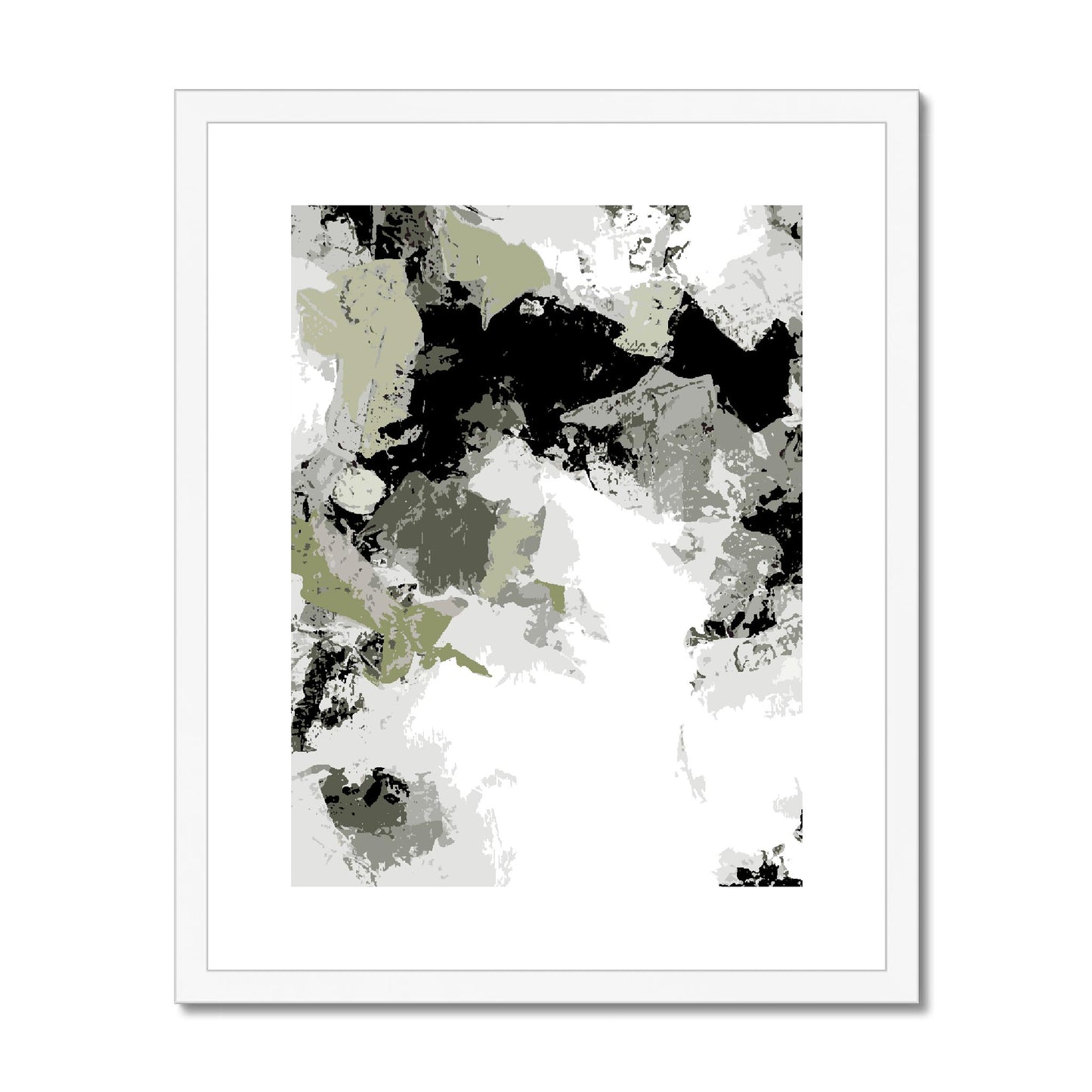 Framed Graphic Art Print, fpv-1240-7692, 16"x20", White Frame