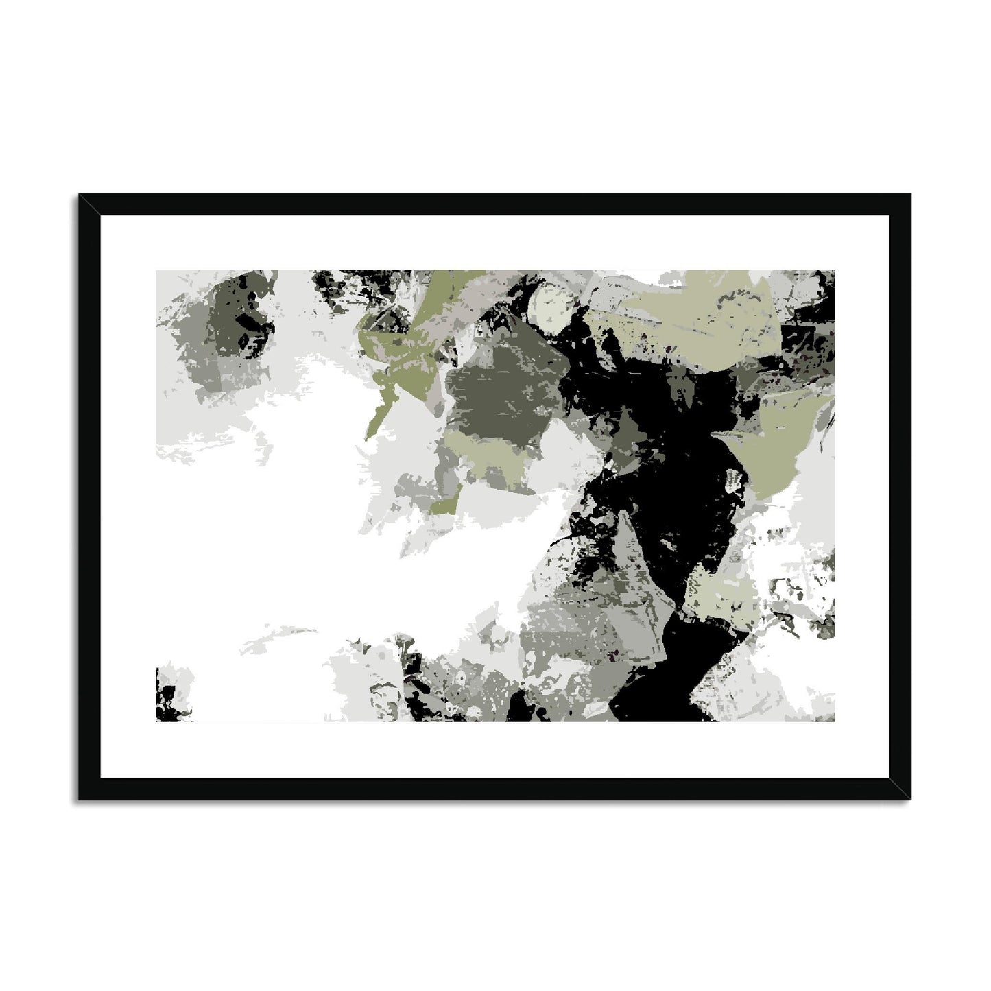 Framed Graphic Art Print, fph-1240-7692, 28"x20", Black Frame