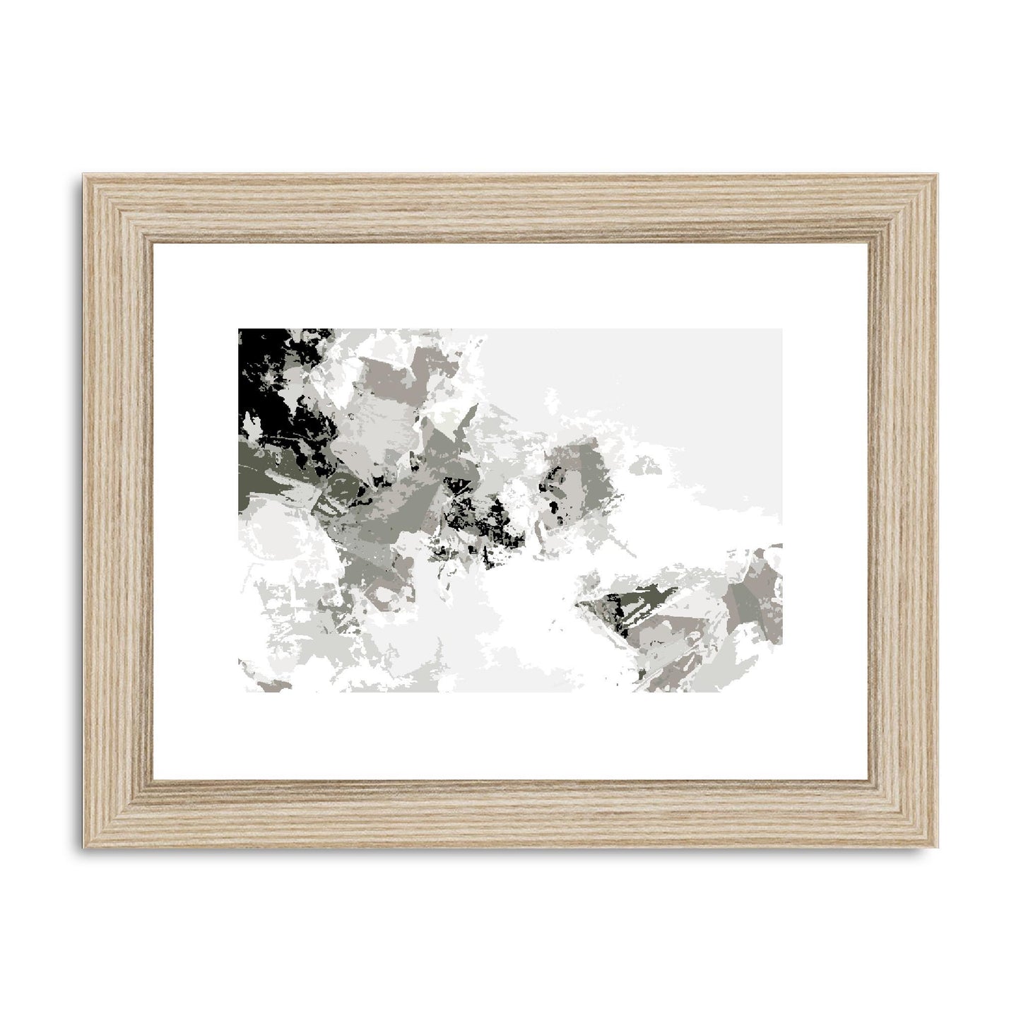 Framed Graphic Art Print, fph-1240-7694, 8"x6", Natural Frame